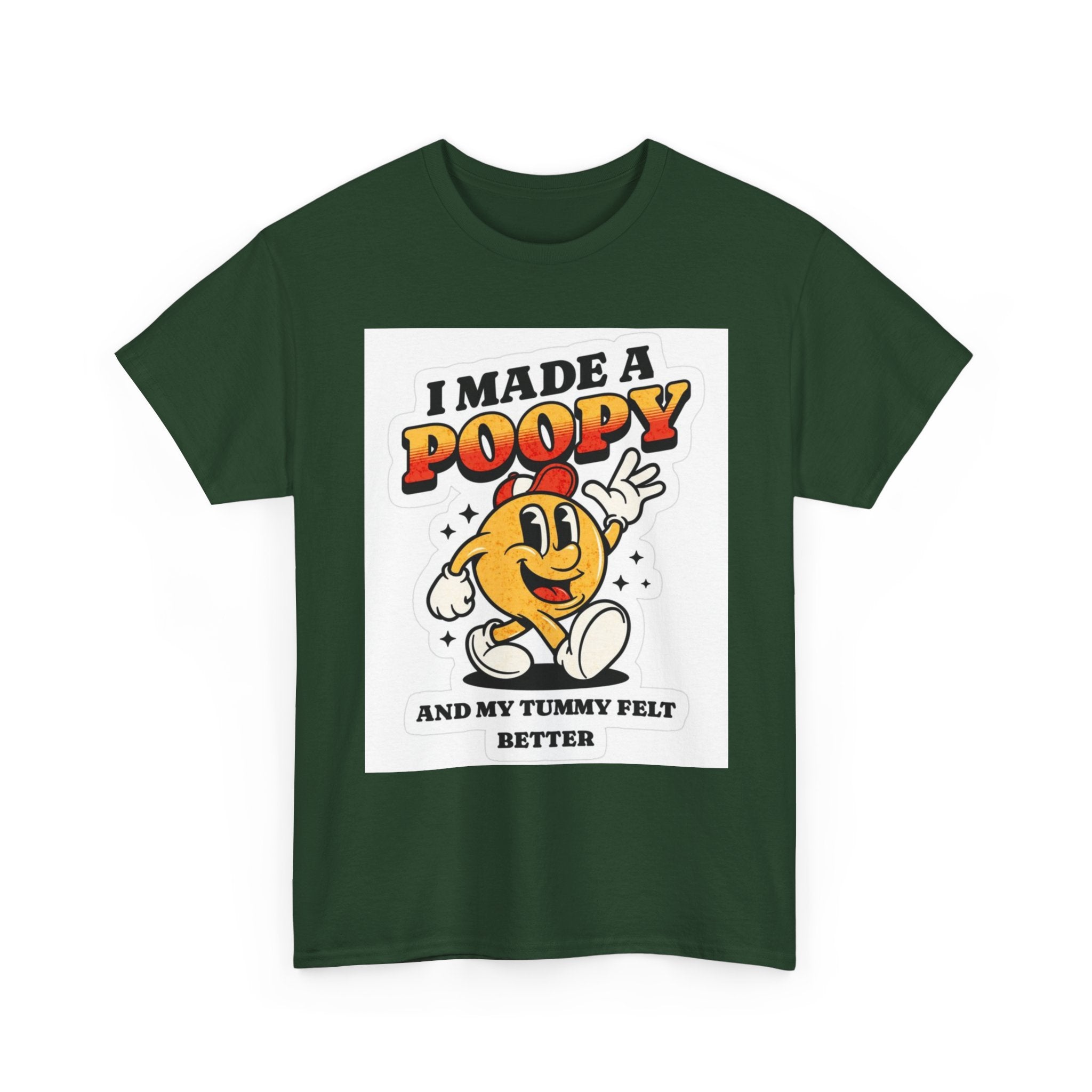 Funny Kids Unisex Cotton Tee - "I Made a Poopy" - Gift for Toddlers, Birthday, Humor, Parenting, Family Fun