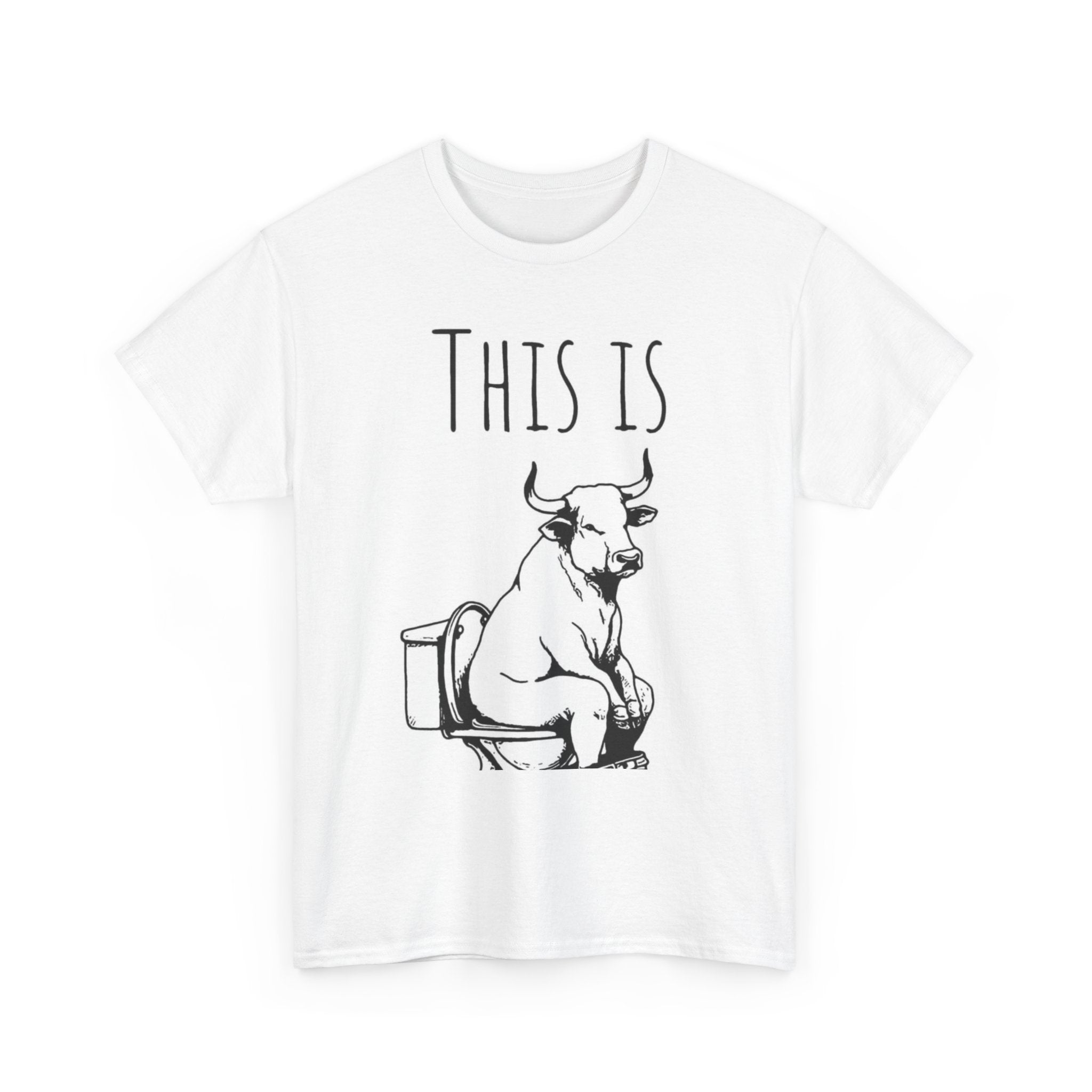 Funny Cow Humor Tee, Unisex Cotton Shirt, Gift for Animal Lovers, Farm Humor Apparel, Casual Tee for All Occasions