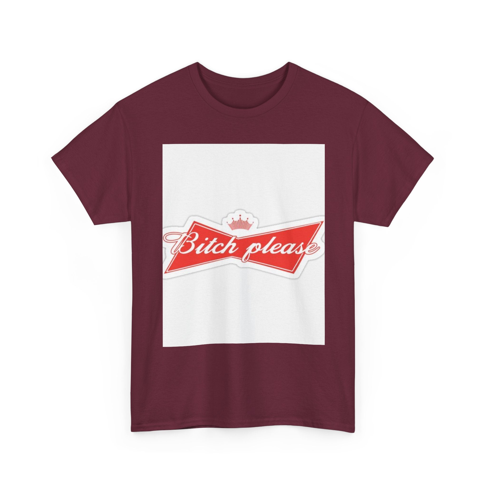 Bitch Please Unisex Heavy Cotton Tee, Funny Graphic Shirt, Casual Wear, Perfect Gift for Friends, Lazy Day Outfit, Humor Tee