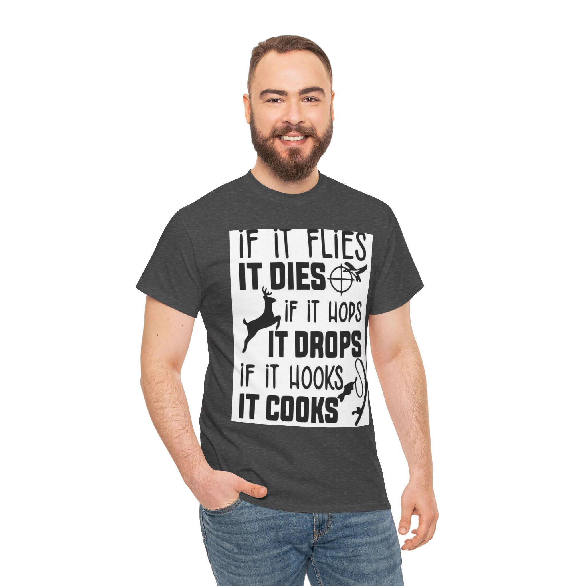 Hunting Quotes Tee, Funny Outdoor Shirt, Unisex Cotton T-Shirt, Gift for Hunters, Casual Wear for Nature Lovers