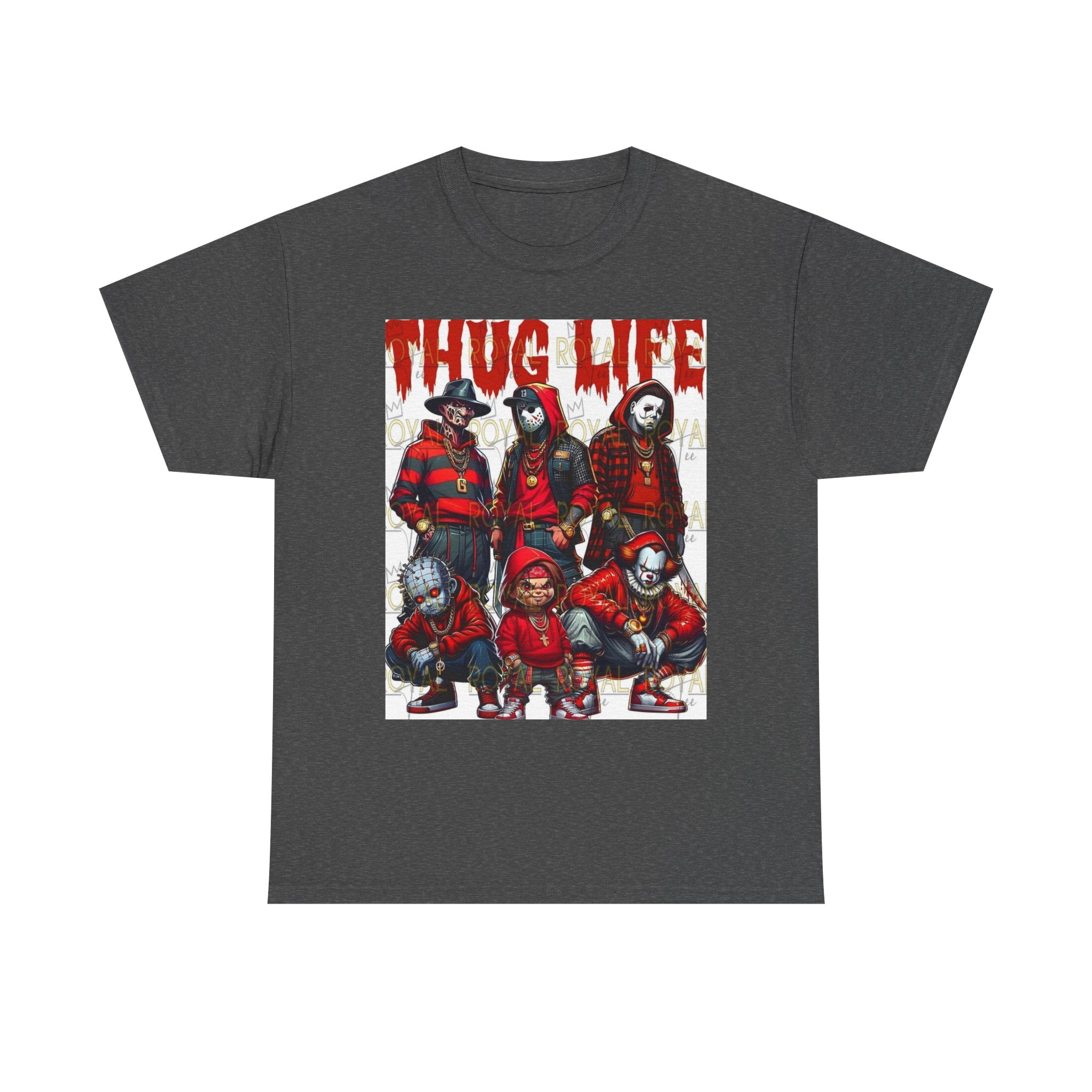 Thug Life Unisex Heavy Cotton Tee, Graphic Tee, Streetwear Style, Casual Wear, Gift for Friends, Trendy Apparel