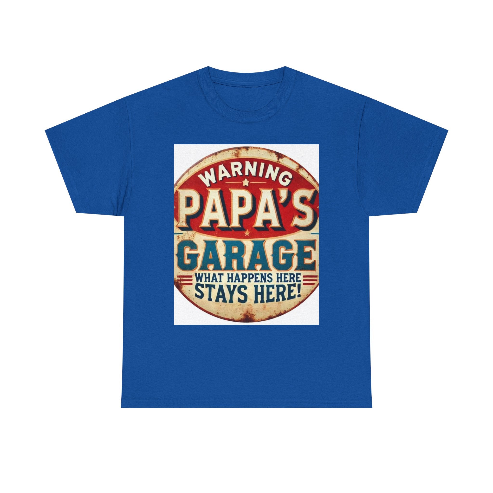Humorous Papa's Garage Tee, Gift for Dad, Father's Day T-Shirt, Vintage Style Unisex Shirt, Garage Decor T-Shirt, Casual Wear