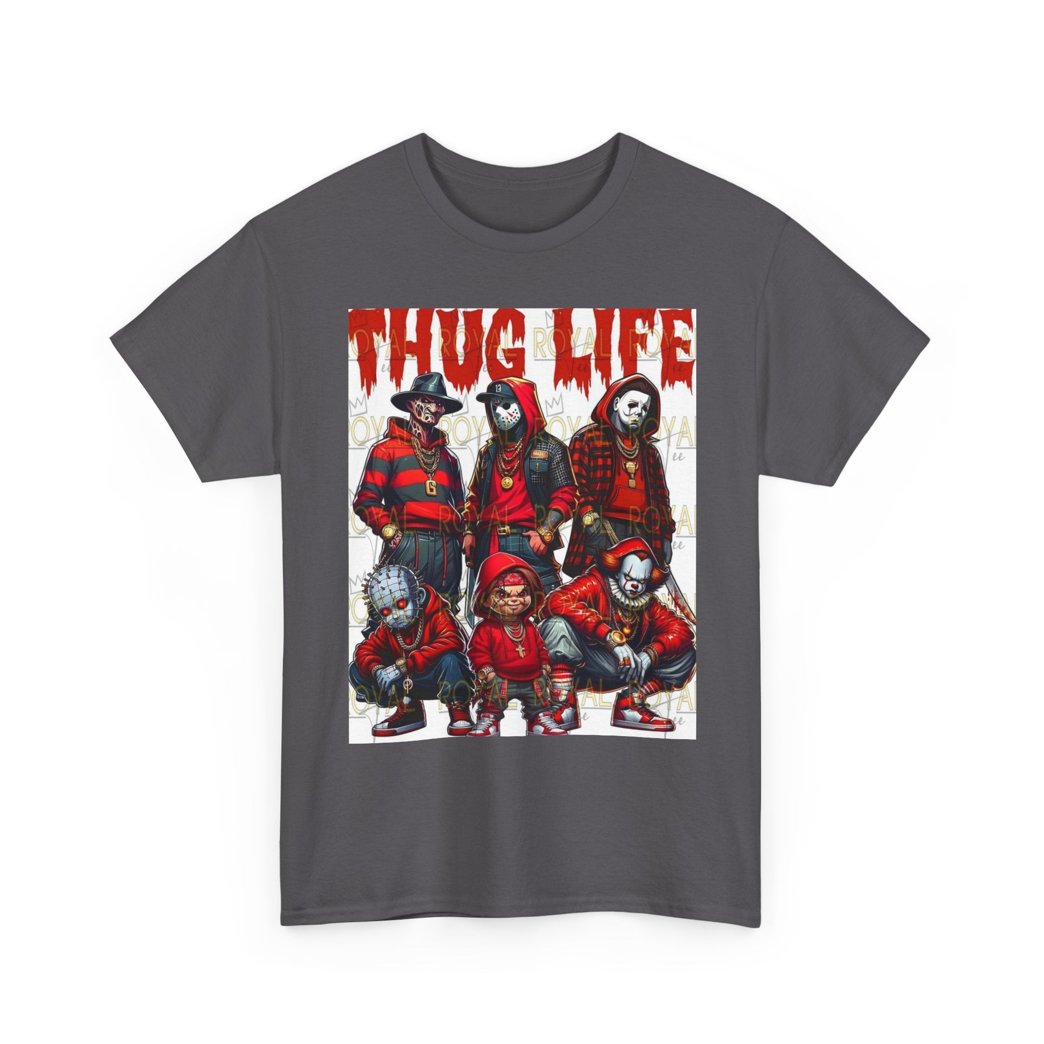 Thug Life Unisex Heavy Cotton Tee, Graphic Tee, Streetwear Style, Casual Wear, Gift for Friends, Trendy Apparel
