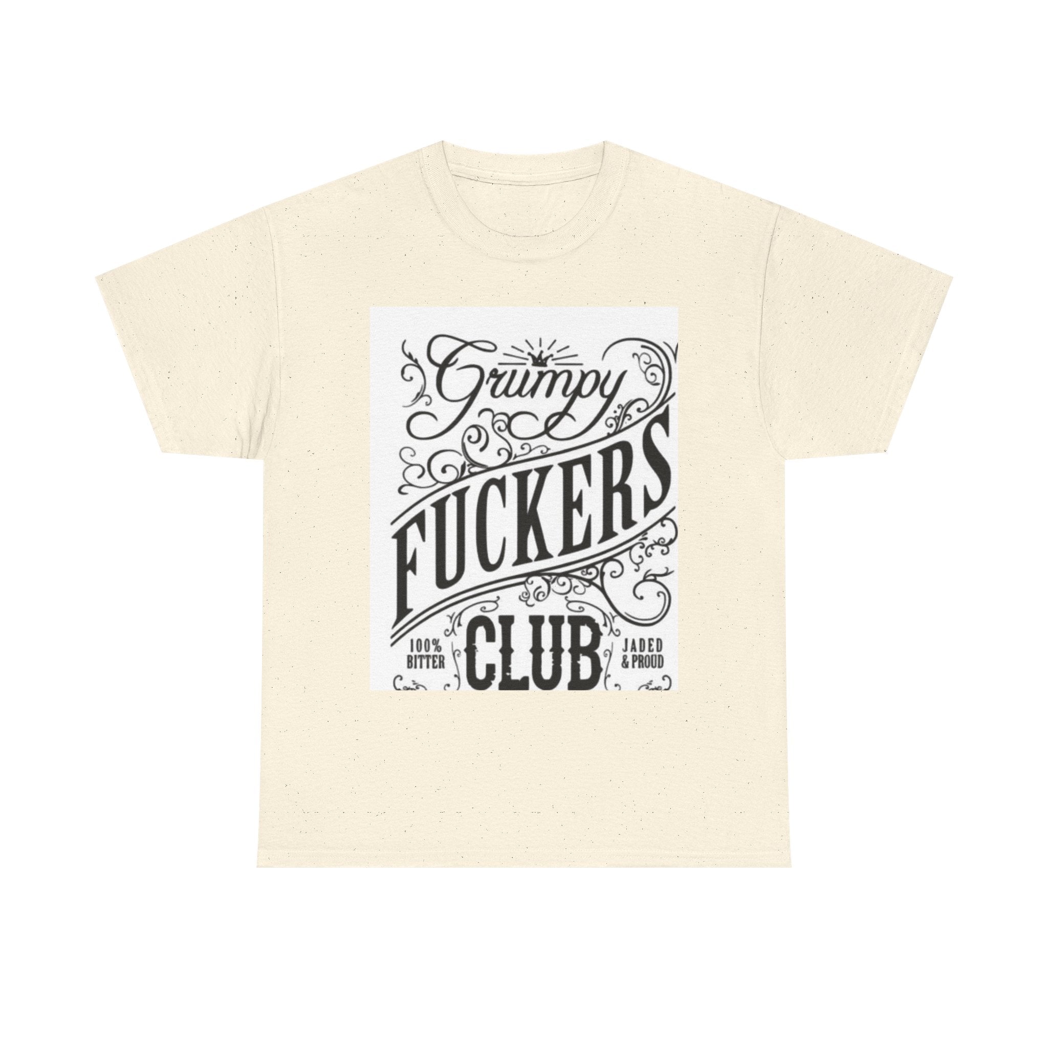 Grumpy F***ers Club Tee, Funny Unisex Shirt, Casual Humor Tee, Gifts for Grumpy Friends, Birthday or Holiday Apparel