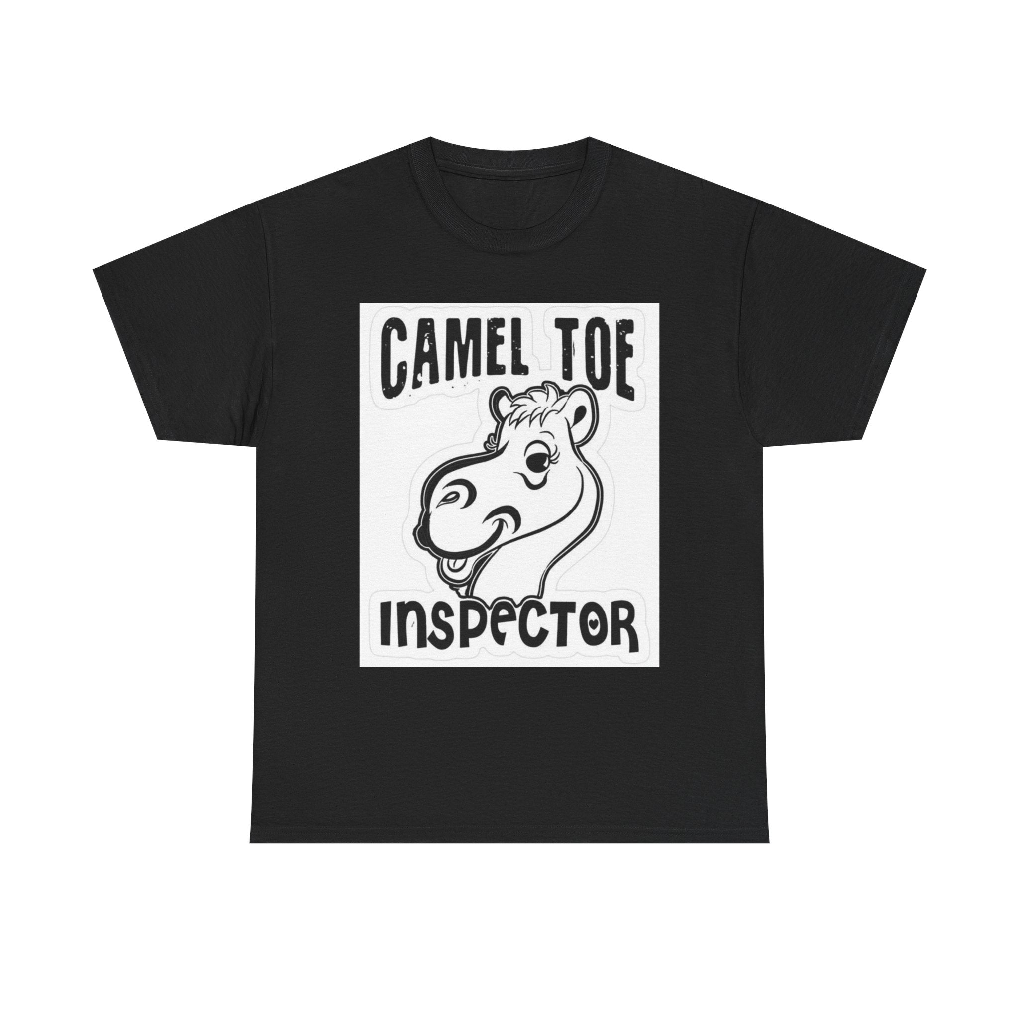 Funny Camel Toe Inspector Tee, Humorous T-Shirt for Parties, Gifts for Friends, Casual Wear, Novelty Gift Idea