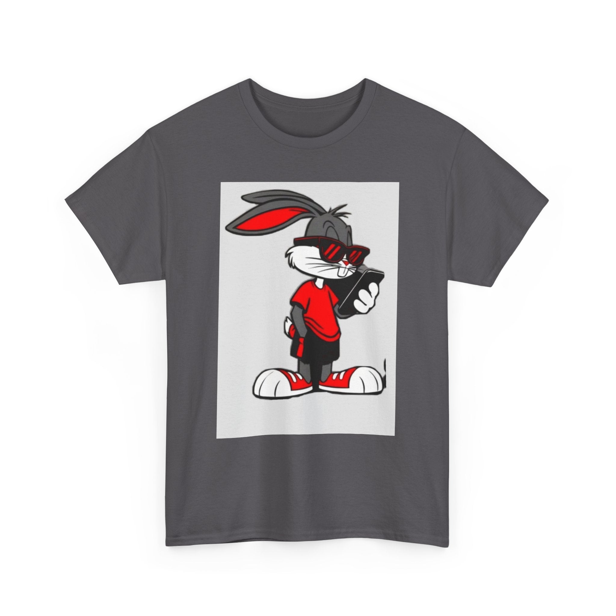 Trendy Rabbit Graphic Tee - Unisex Heavy Cotton