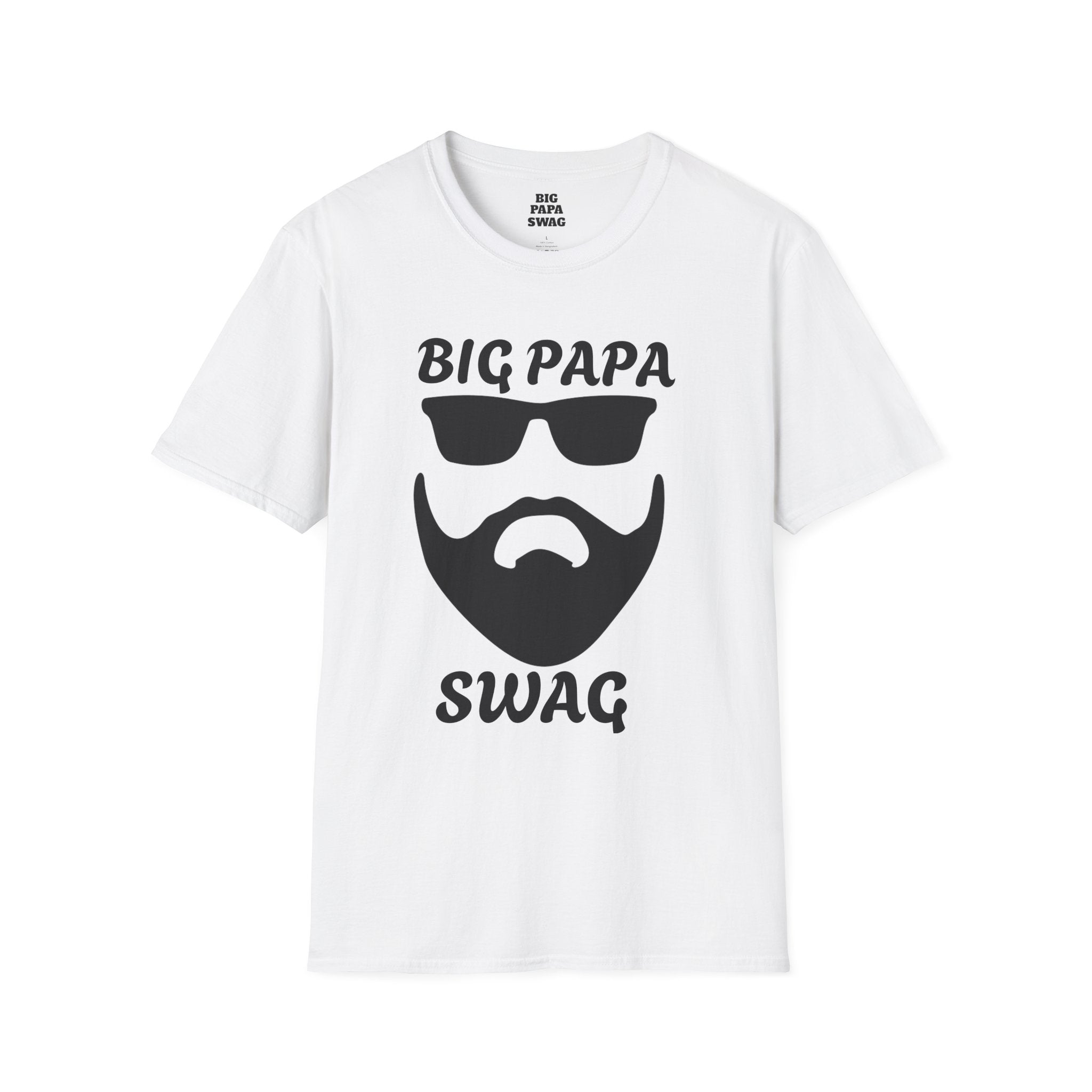 T-Shirt BIG PAPA SWAG - Unisex Softstyle Tee for Fathers Day and Family Celebrations