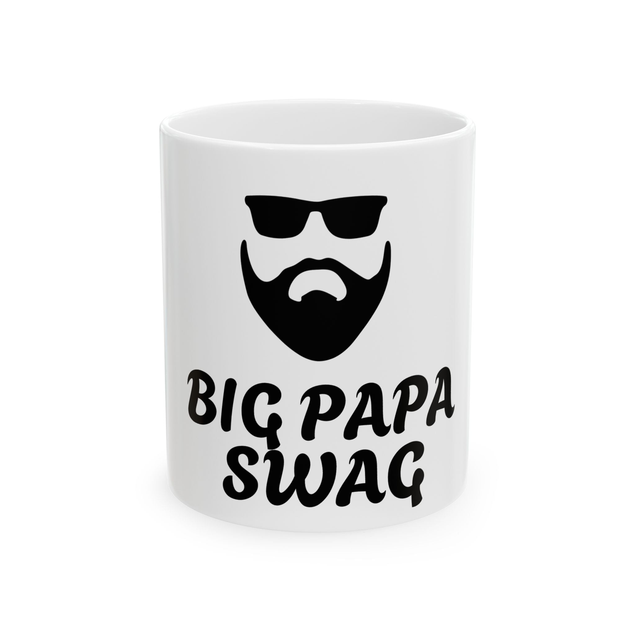 Funny Big Papa Swag Mug, Cool Gift for Dads, Father's Day Coffee Cup, Unique Birthday Present, Humorous Beverage Container