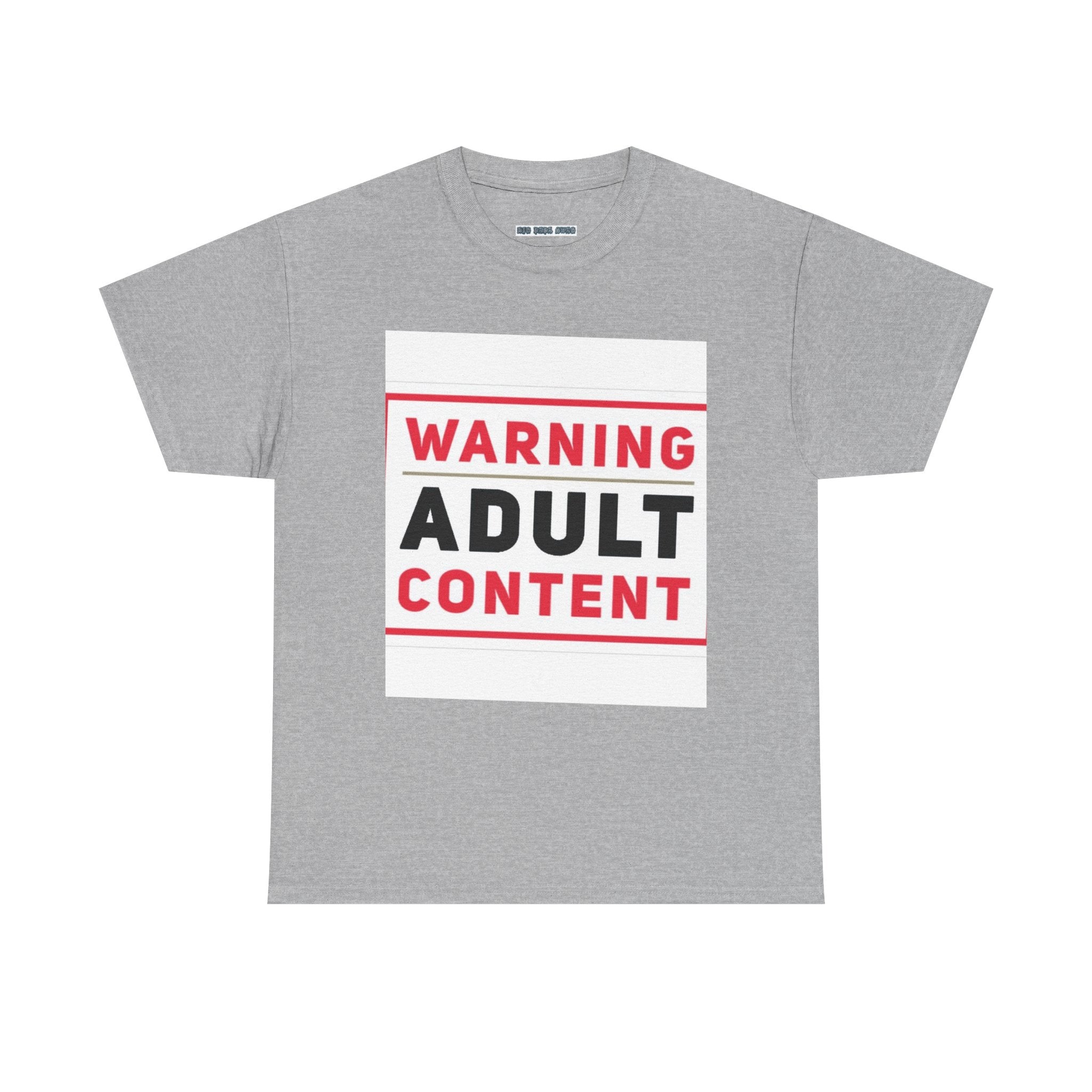 Warning Adult Content Unisex Heavy Cotton Tee | Funny Graphic T-Shirt, Casual Wear, Gift for Adults, Party Shirt, Humor Apparel