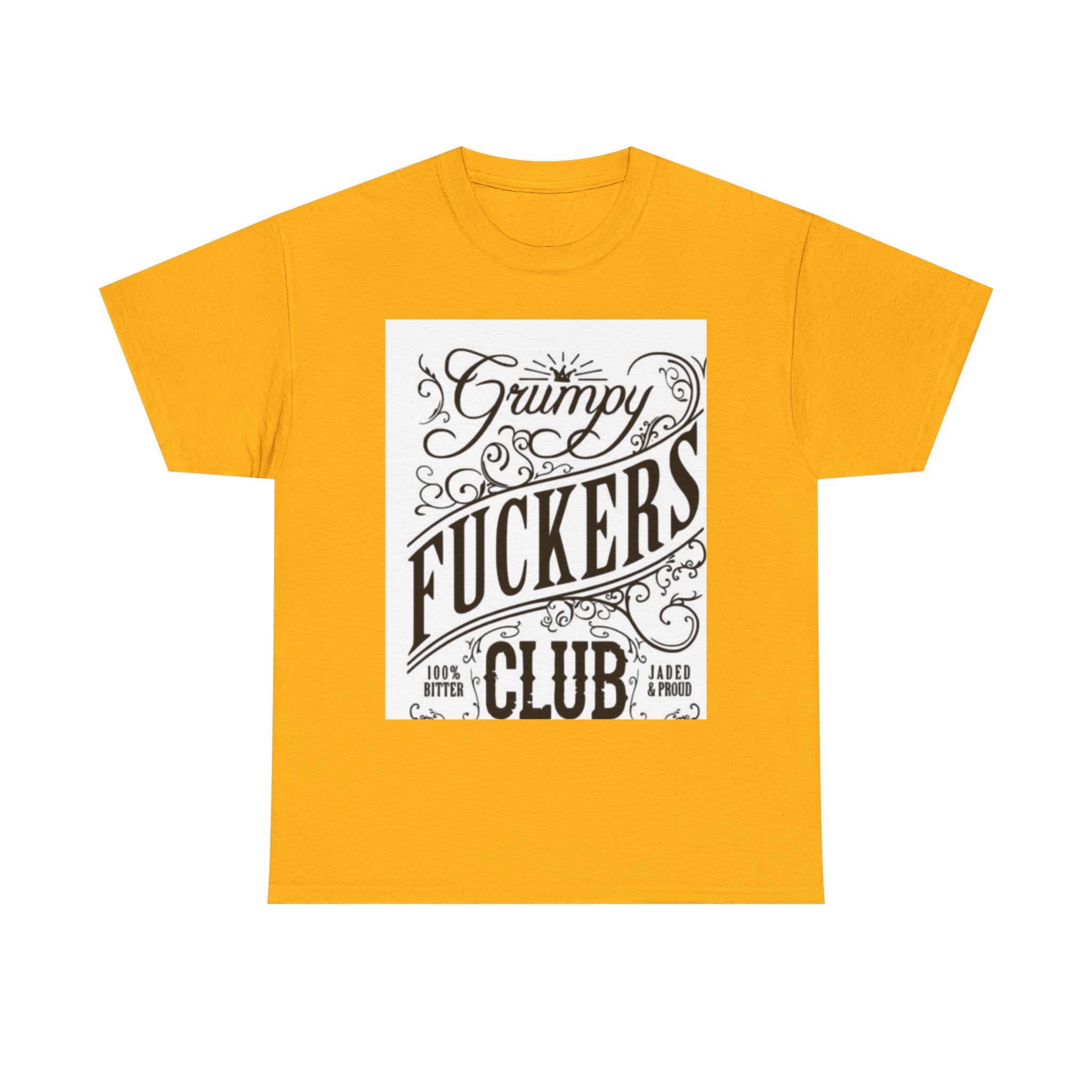 Grumpy F***ers Club Tee, Funny Unisex Shirt, Casual Humor Tee, Gifts for Grumpy Friends, Birthday or Holiday Apparel