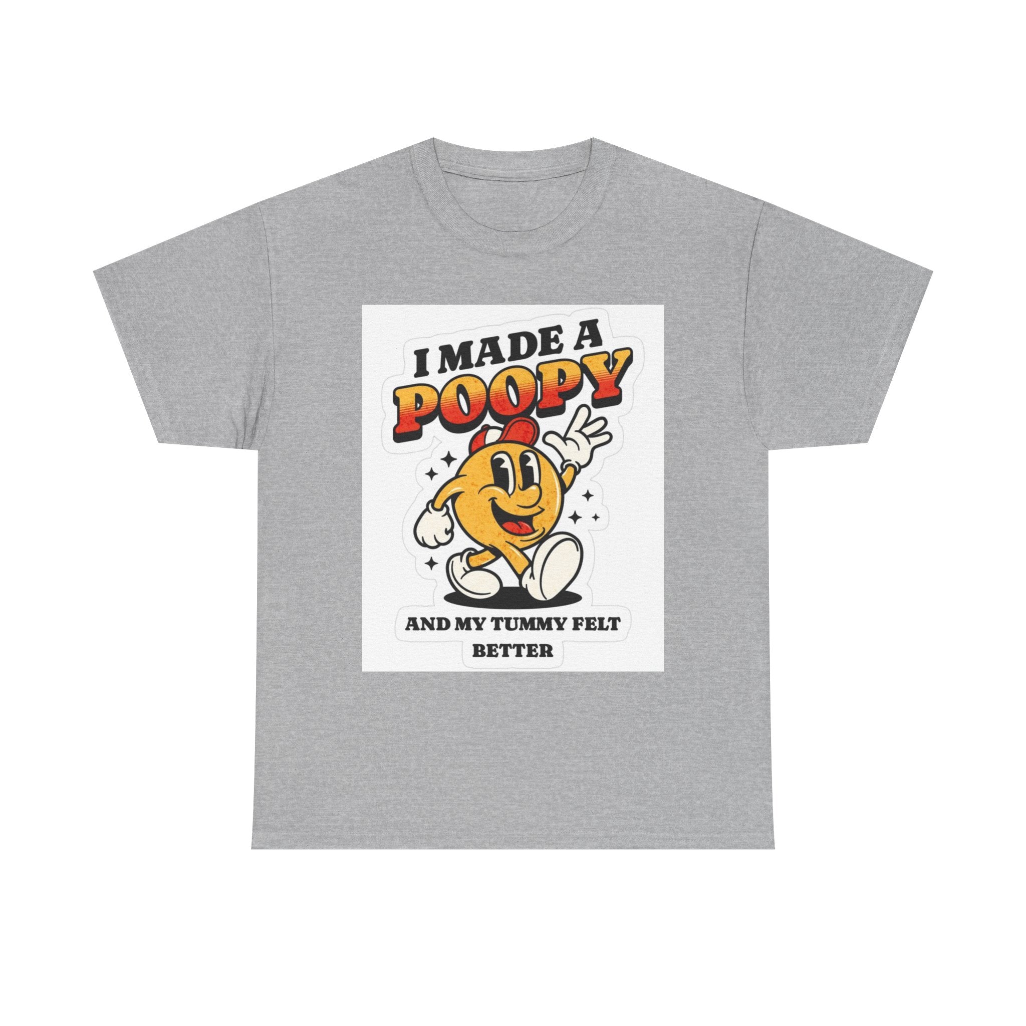 Funny Kids Unisex Cotton Tee - "I Made a Poopy" - Gift for Toddlers, Birthday, Humor, Parenting, Family Fun