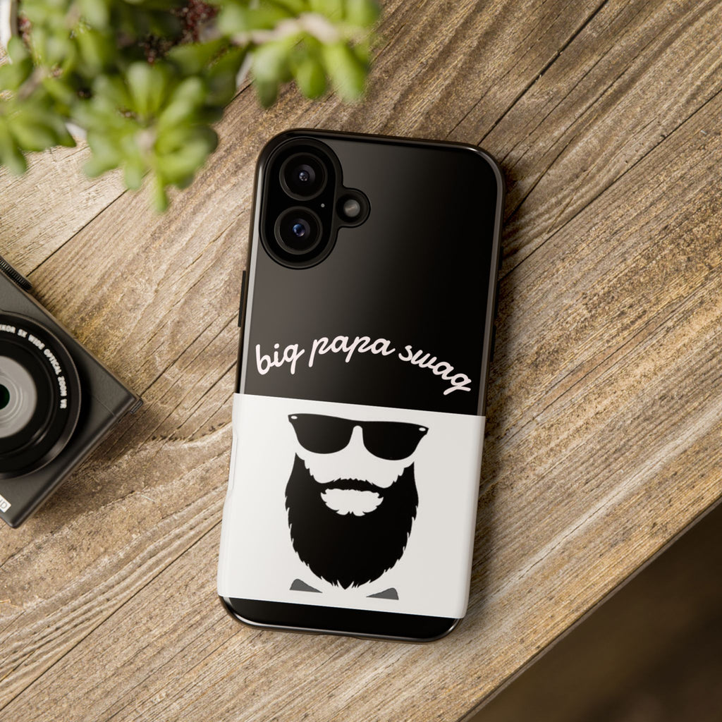 Stylish Phone Case for Dads, Big Papa Swag Design, Gift for Father's Day, Birthday Present, Cool Accessory, Trendy Mobile Cover