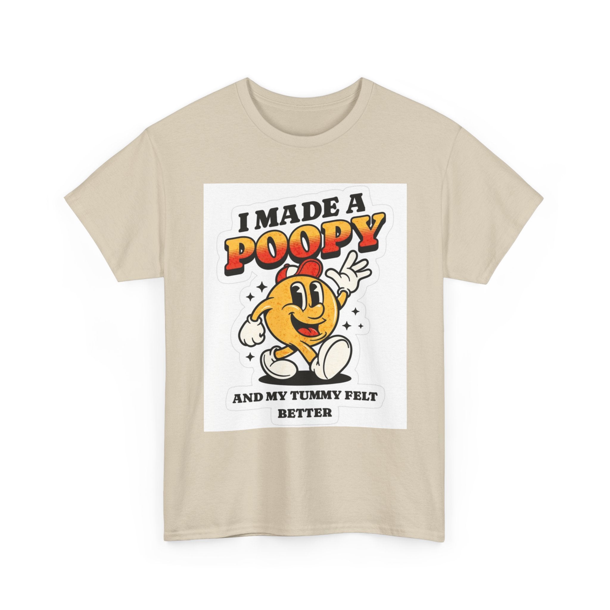 Funny Kids Unisex Cotton Tee - "I Made a Poopy" - Gift for Toddlers, Birthday, Humor, Parenting, Family Fun