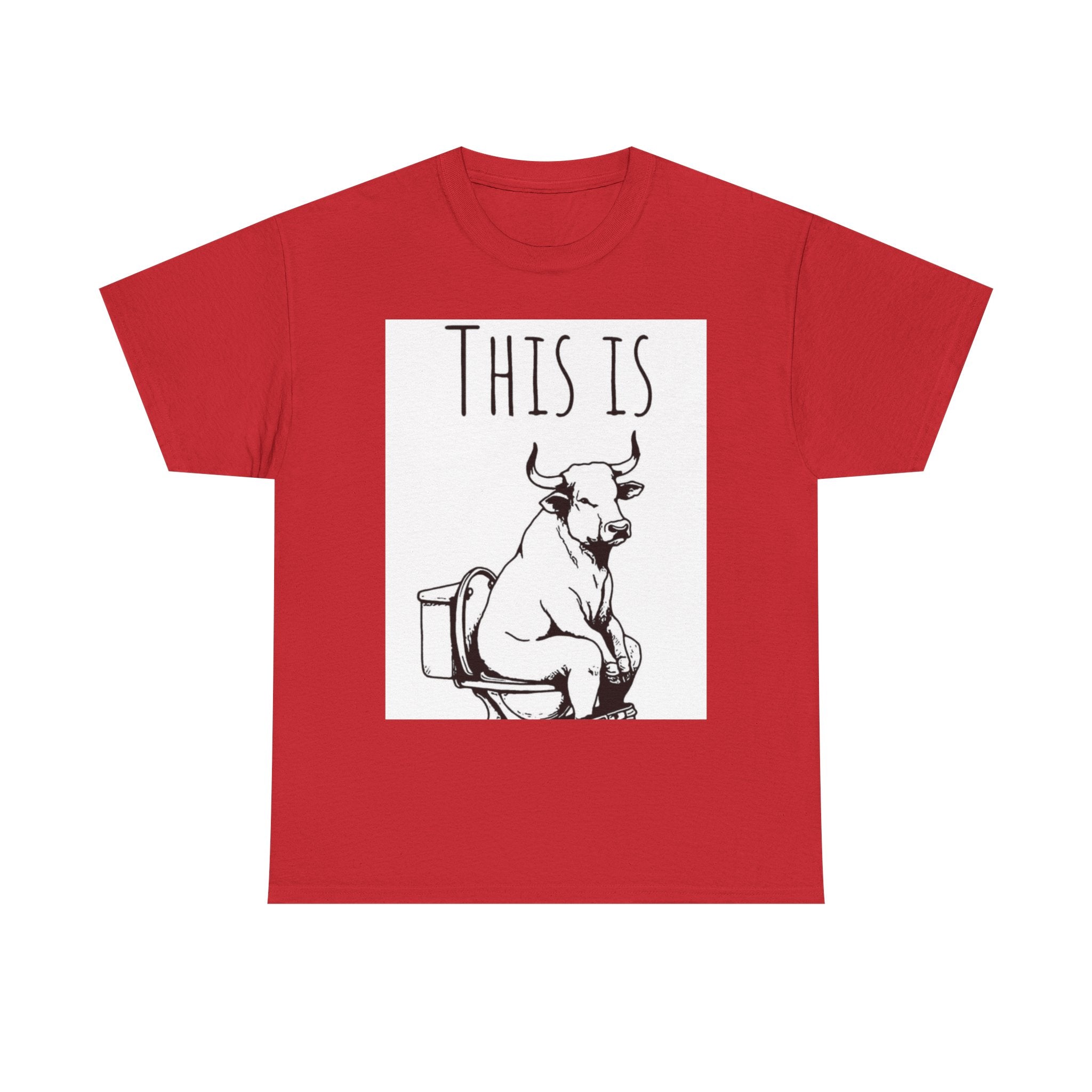 Funny Cow Humor Tee, Unisex Cotton Shirt, Gift for Animal Lovers, Farm Humor Apparel, Casual Tee for All Occasions