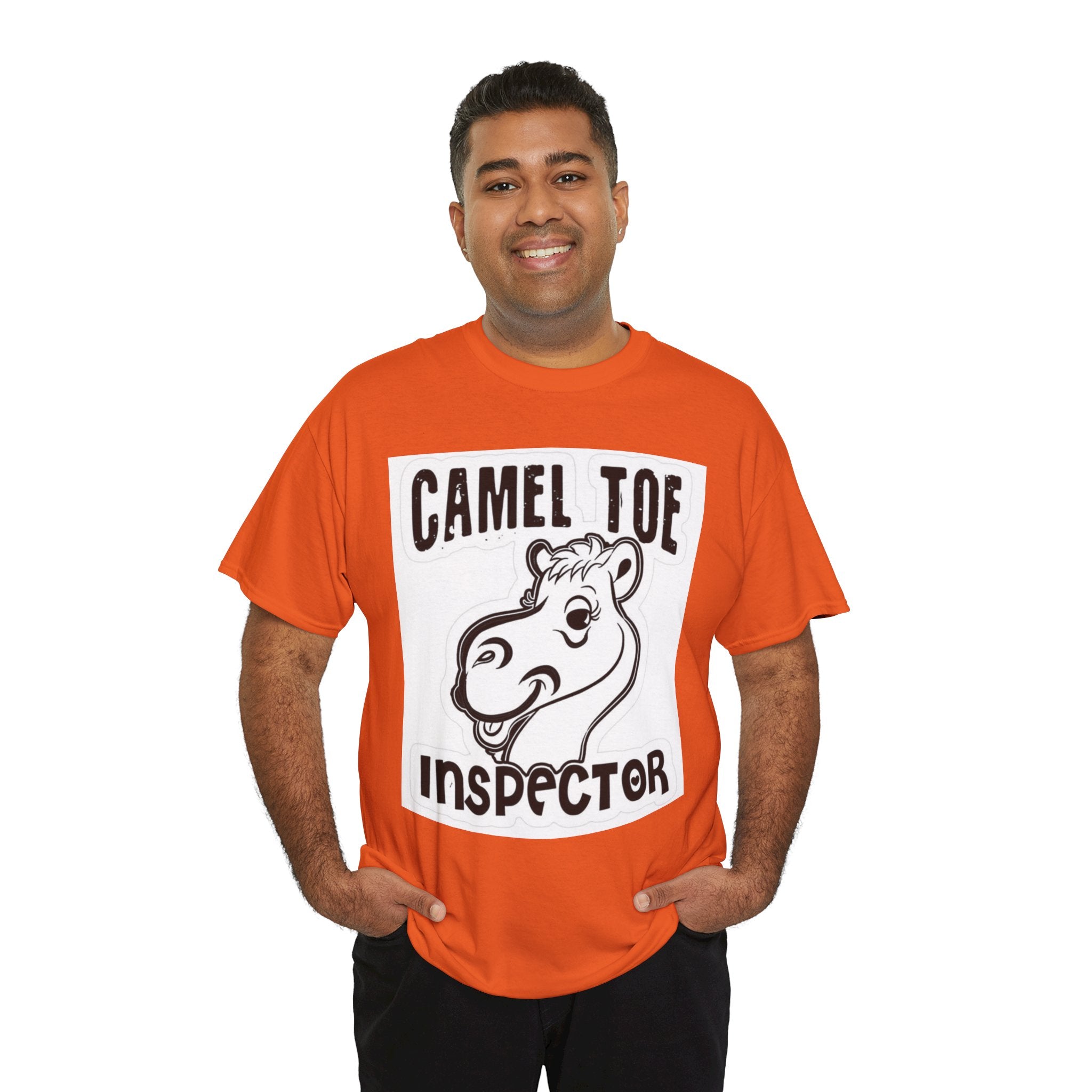 Funny Camel Toe Inspector Tee, Humorous T-Shirt for Parties, Gifts for Friends, Casual Wear, Novelty Gift Idea