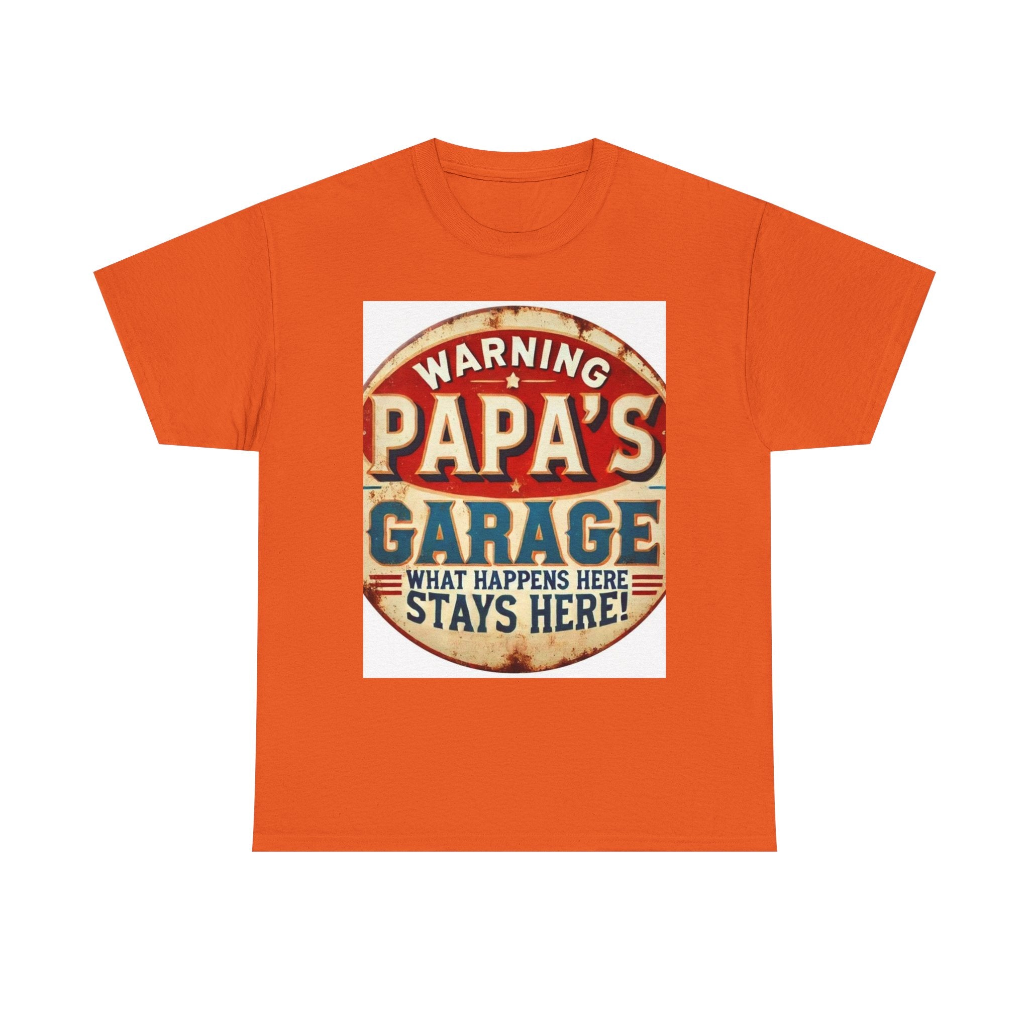 Humorous Papa's Garage Tee, Gift for Dad, Father's Day T-Shirt, Vintage Style Unisex Shirt, Garage Decor T-Shirt, Casual Wear