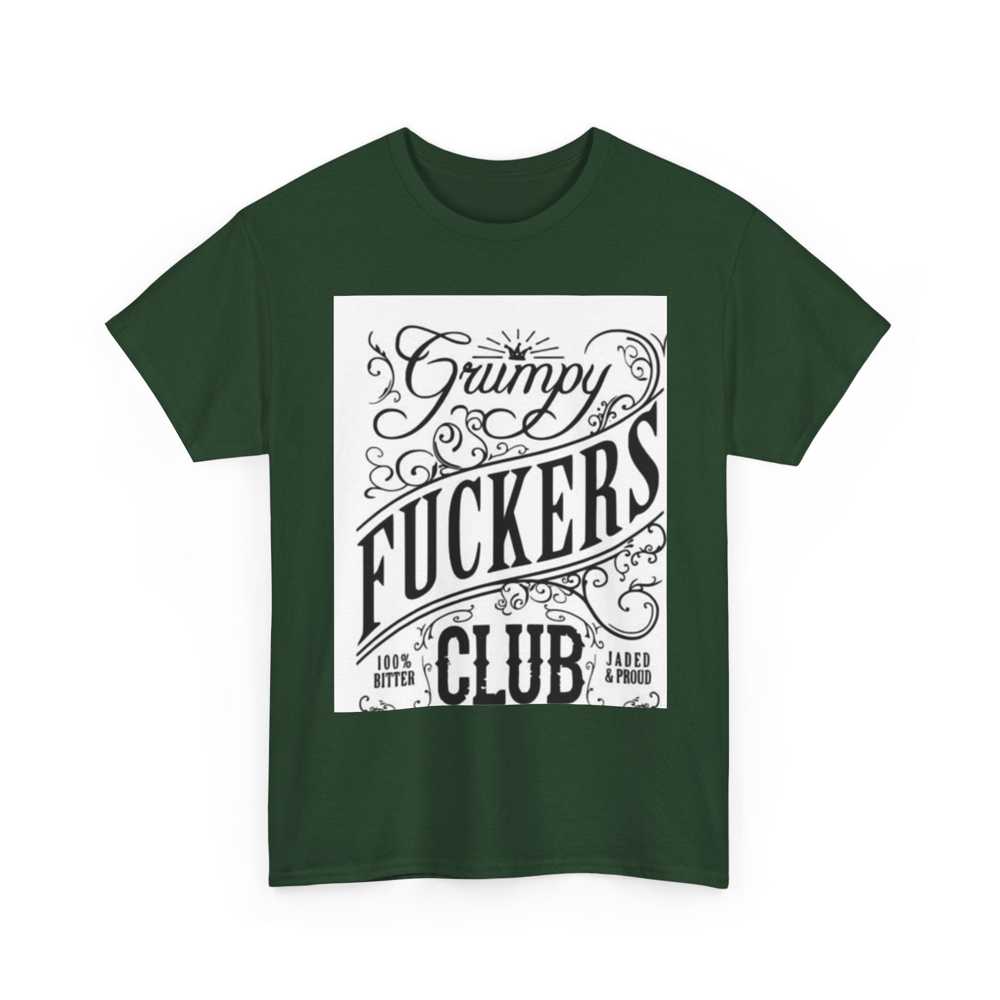 Grumpy F***ers Club Tee, Funny Unisex Shirt, Casual Humor Tee, Gifts for Grumpy Friends, Birthday or Holiday Apparel