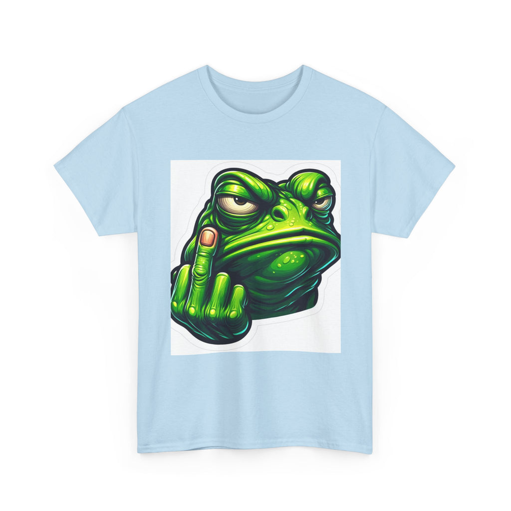 Sassy Frog Tee, Unisex Heavy Cotton Tee, Funny Gift for Friends, Casual Wear, Humor T-Shirt, Joke Apparel, Green Frog Design