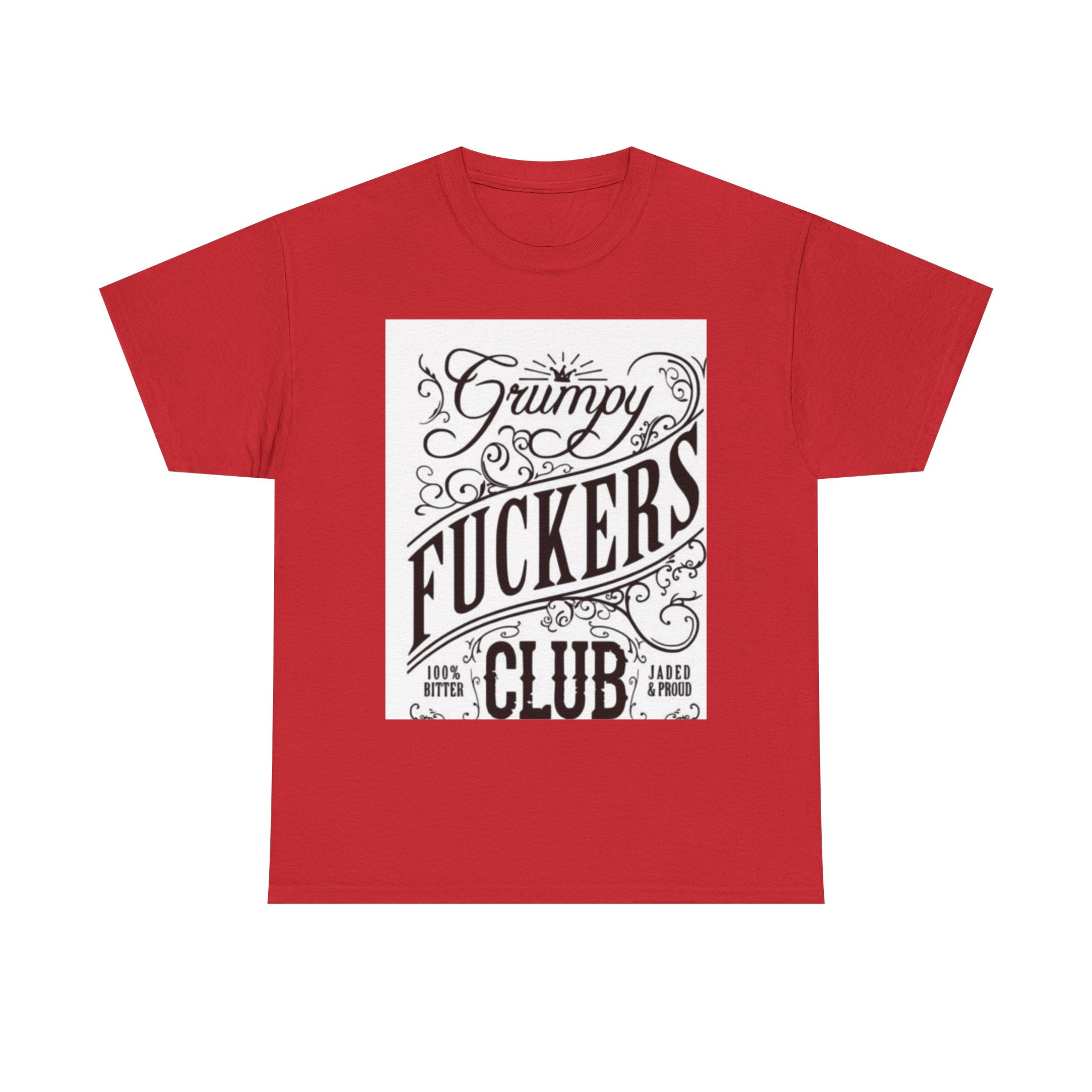 Grumpy F***ers Club Tee, Funny Unisex Shirt, Casual Humor Tee, Gifts for Grumpy Friends, Birthday or Holiday Apparel