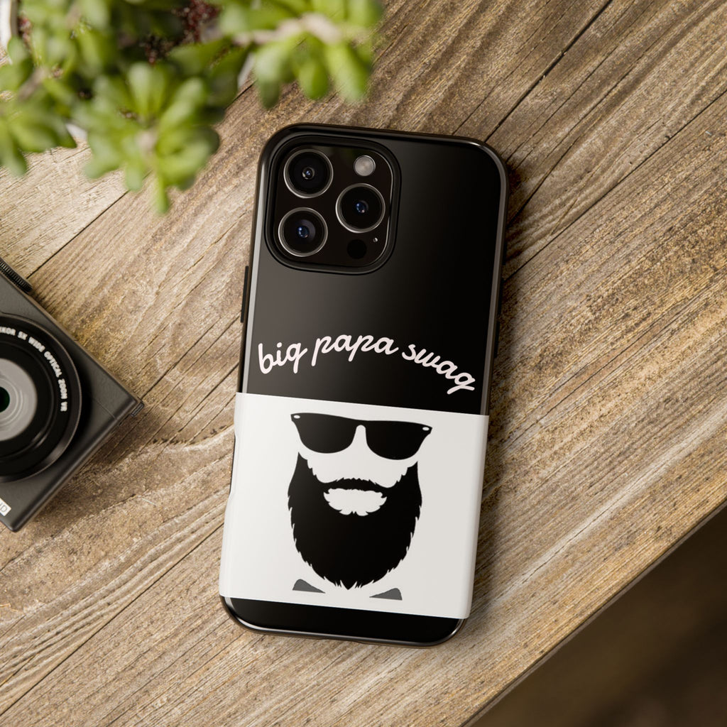 Stylish Phone Case for Dads, Big Papa Swag Design, Gift for Father's Day, Birthday Present, Cool Accessory, Trendy Mobile Cover