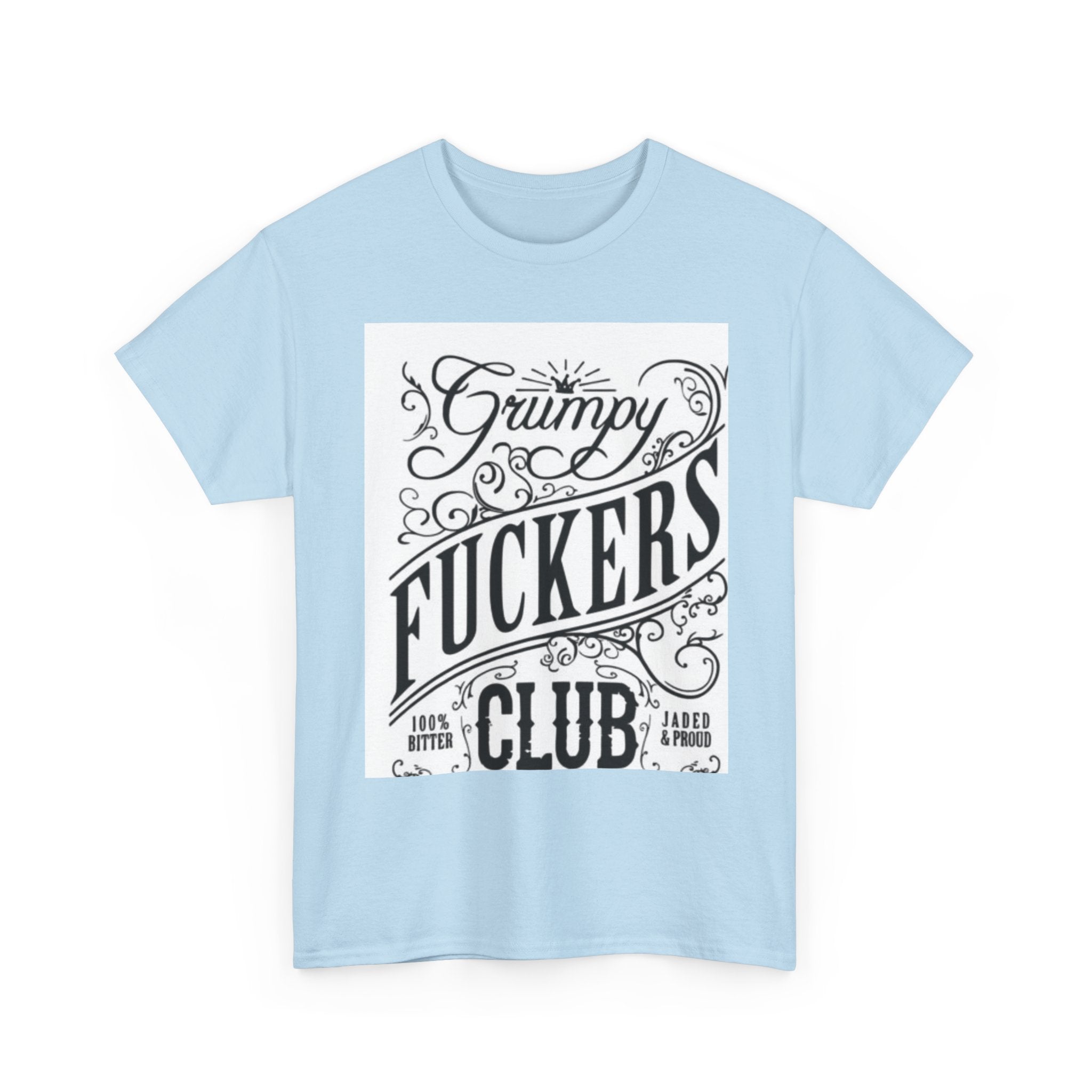 Grumpy F***ers Club Tee, Funny Unisex Shirt, Casual Humor Tee, Gifts for Grumpy Friends, Birthday or Holiday Apparel