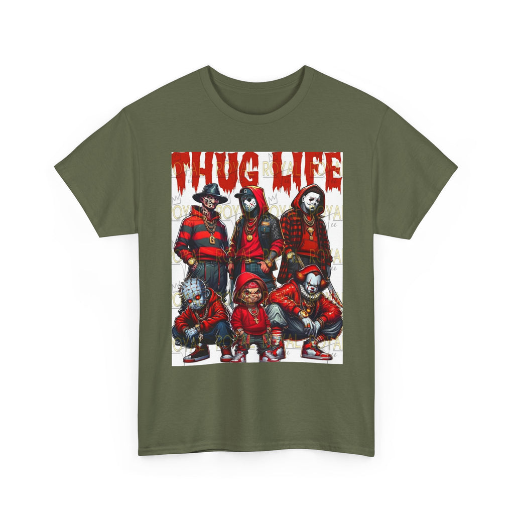 Thug Life Unisex Heavy Cotton Tee, Graphic Tee, Streetwear Style, Casual Wear, Gift for Friends, Trendy Apparel