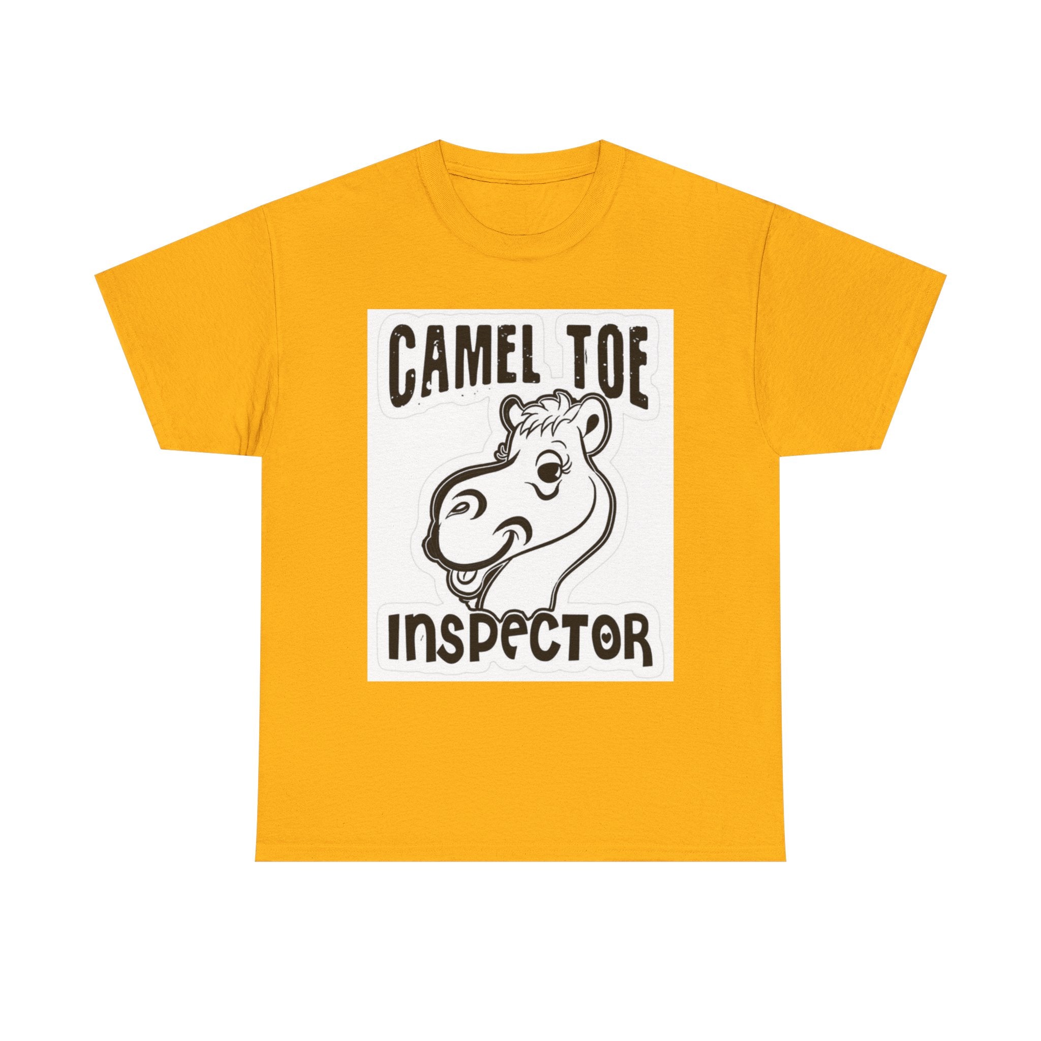 Funny Camel Toe Inspector Tee, Humorous T-Shirt for Parties, Gifts for Friends, Casual Wear, Novelty Gift Idea