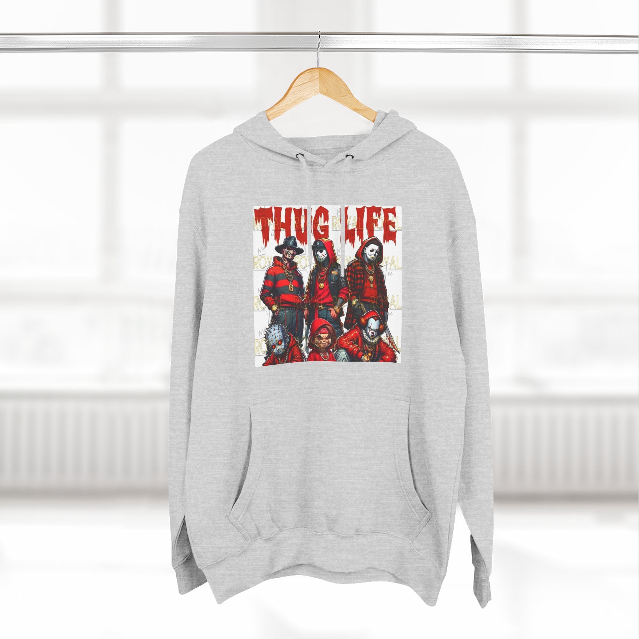 Thug Life Three-Panel Fleece Hoodie, Cozy Sweatshirt for Casual Wear, Gift for Friends, Unisex Hoodie for Everyday Comfort, Hoodie for [...]