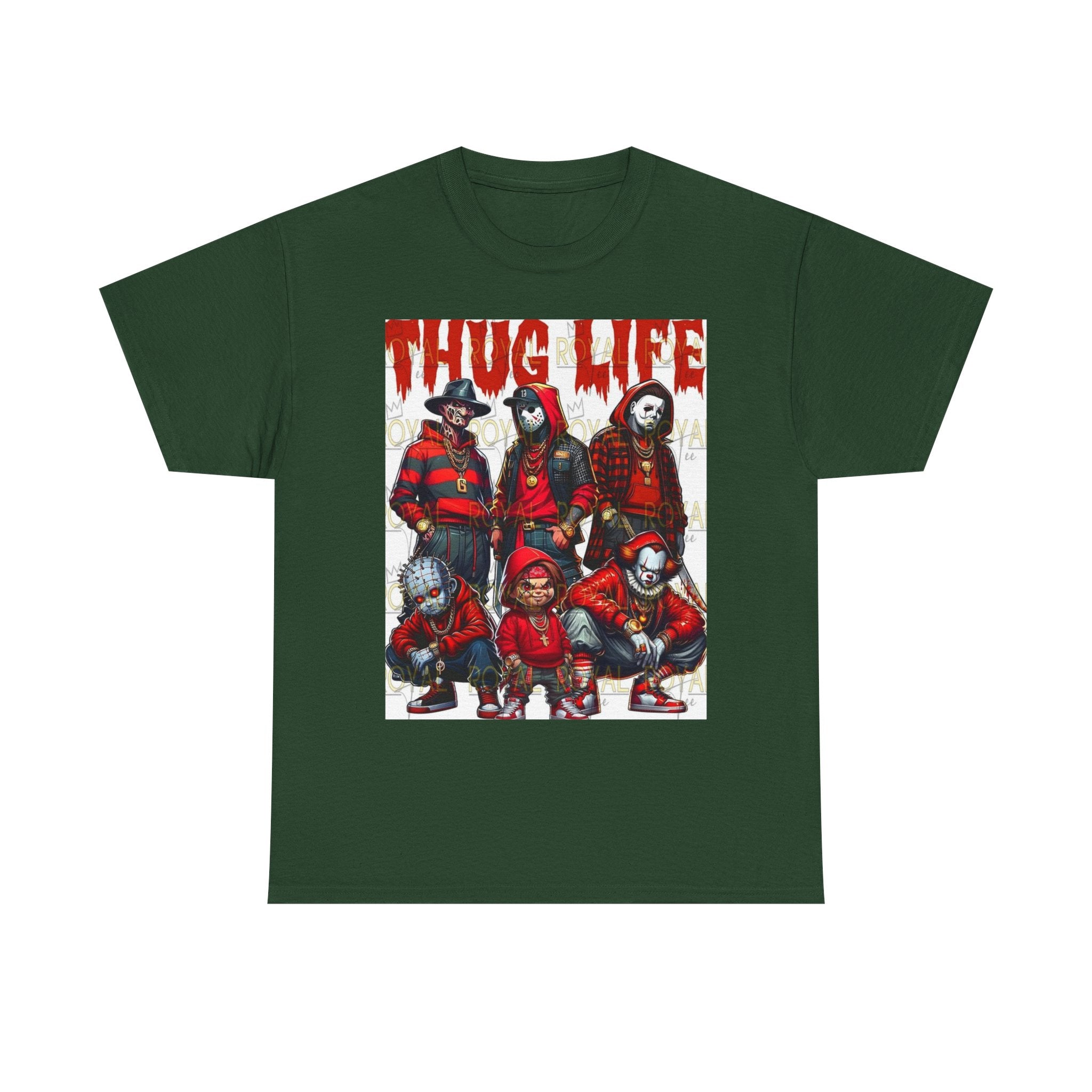 Thug Life Unisex Heavy Cotton Tee, Graphic Tee, Streetwear Style, Casual Wear, Gift for Friends, Trendy Apparel