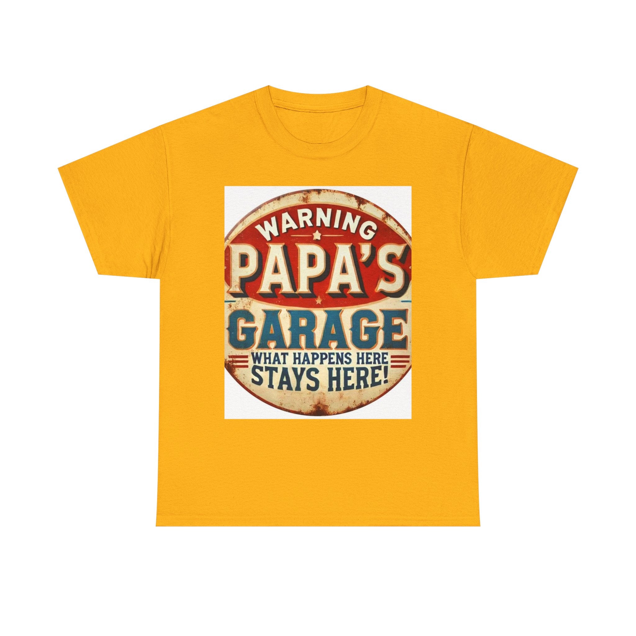 Humorous Papa's Garage Tee, Gift for Dad, Father's Day T-Shirt, Vintage Style Unisex Shirt, Garage Decor T-Shirt, Casual Wear