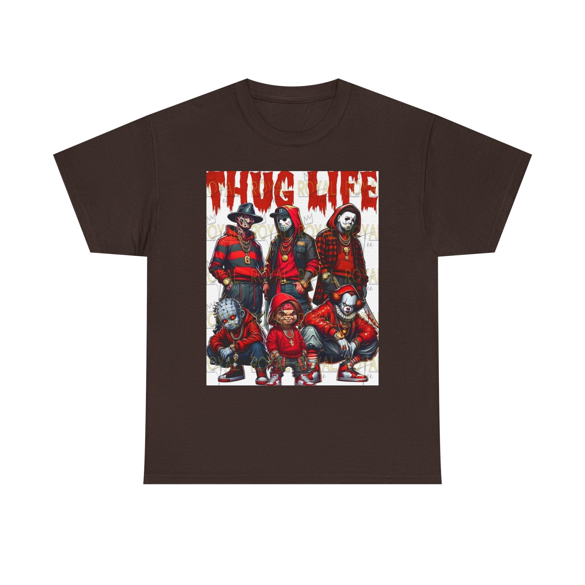 Thug Life Unisex Heavy Cotton Tee, Graphic Tee, Streetwear Style, Casual Wear, Gift for Friends, Trendy Apparel