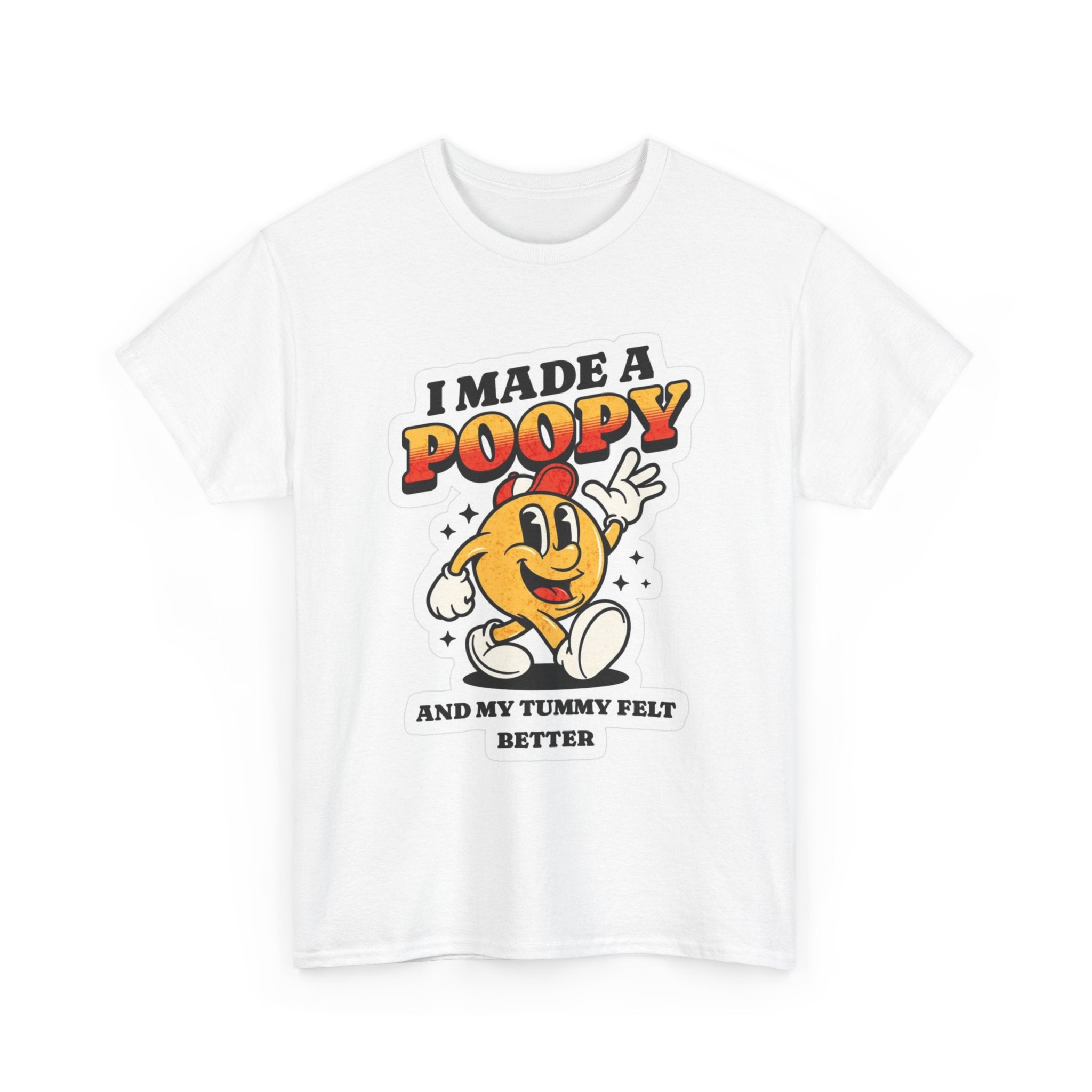 Funny Kids Unisex Cotton Tee - "I Made a Poopy" - Gift for Toddlers, Birthday, Humor, Parenting, Family Fun