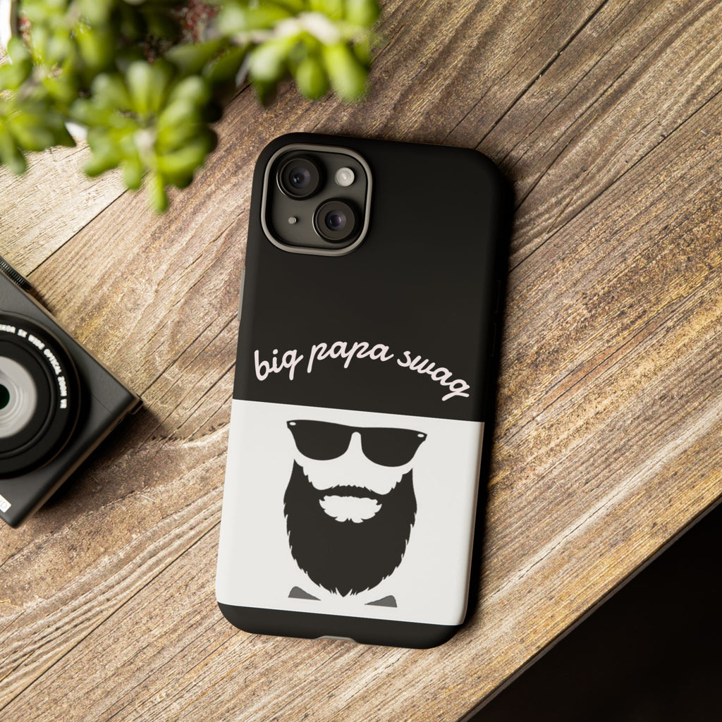 Stylish Phone Case for Dads, Big Papa Swag Design, Gift for Father's Day, Birthday Present, Cool Accessory, Trendy Mobile Cover