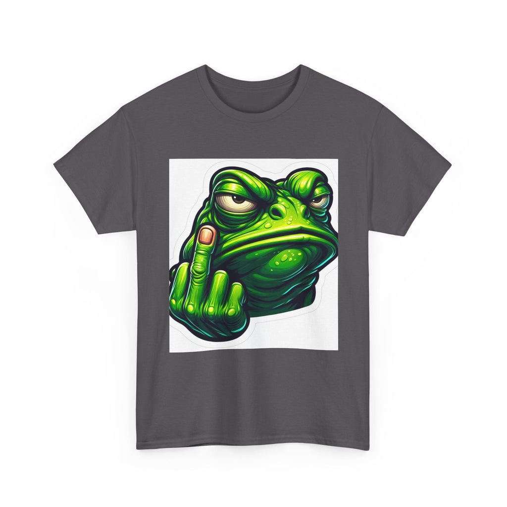 Sassy Frog Tee, Unisex Heavy Cotton Tee, Funny Gift for Friends, Casual Wear, Humor T-Shirt, Joke Apparel, Green Frog Design