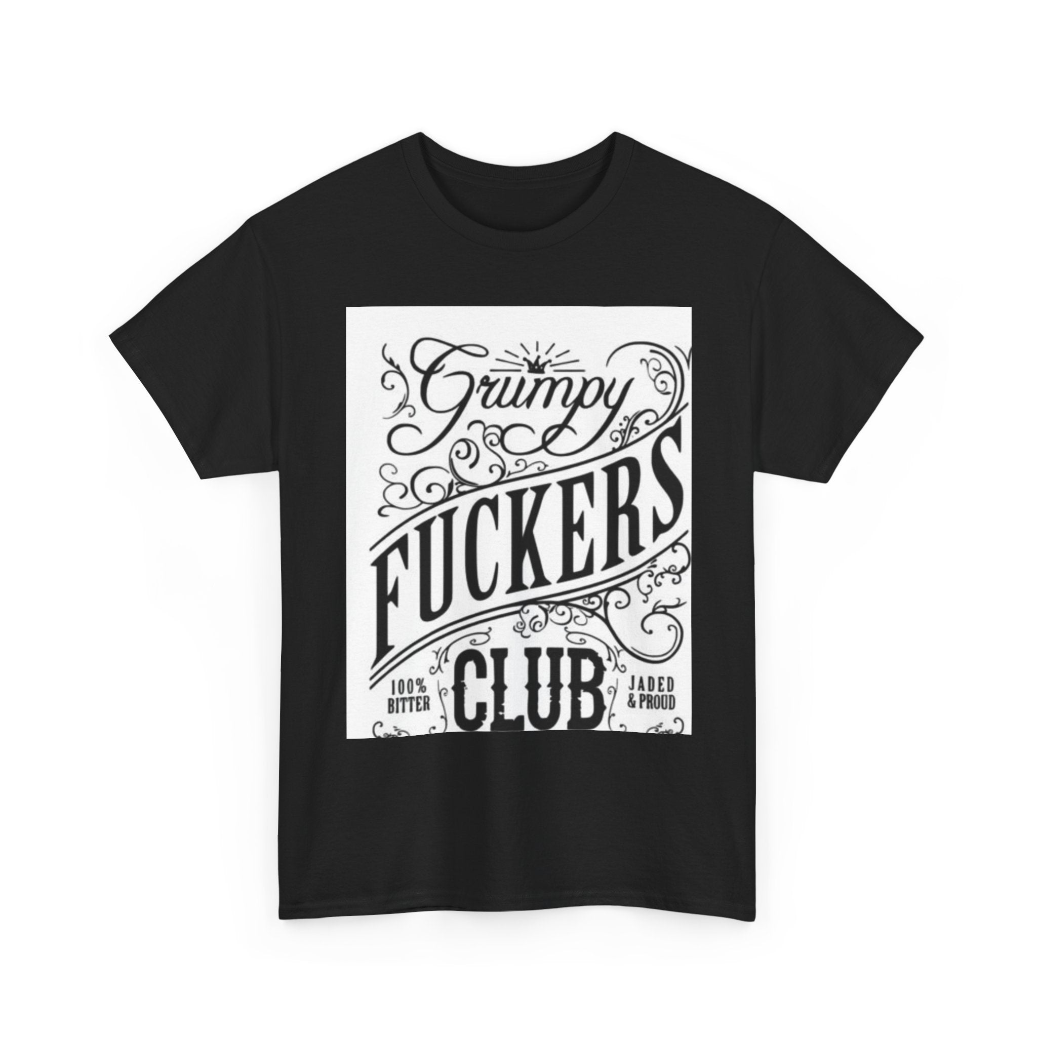 Grumpy F***ers Club Tee, Funny Unisex Shirt, Casual Humor Tee, Gifts for Grumpy Friends, Birthday or Holiday Apparel