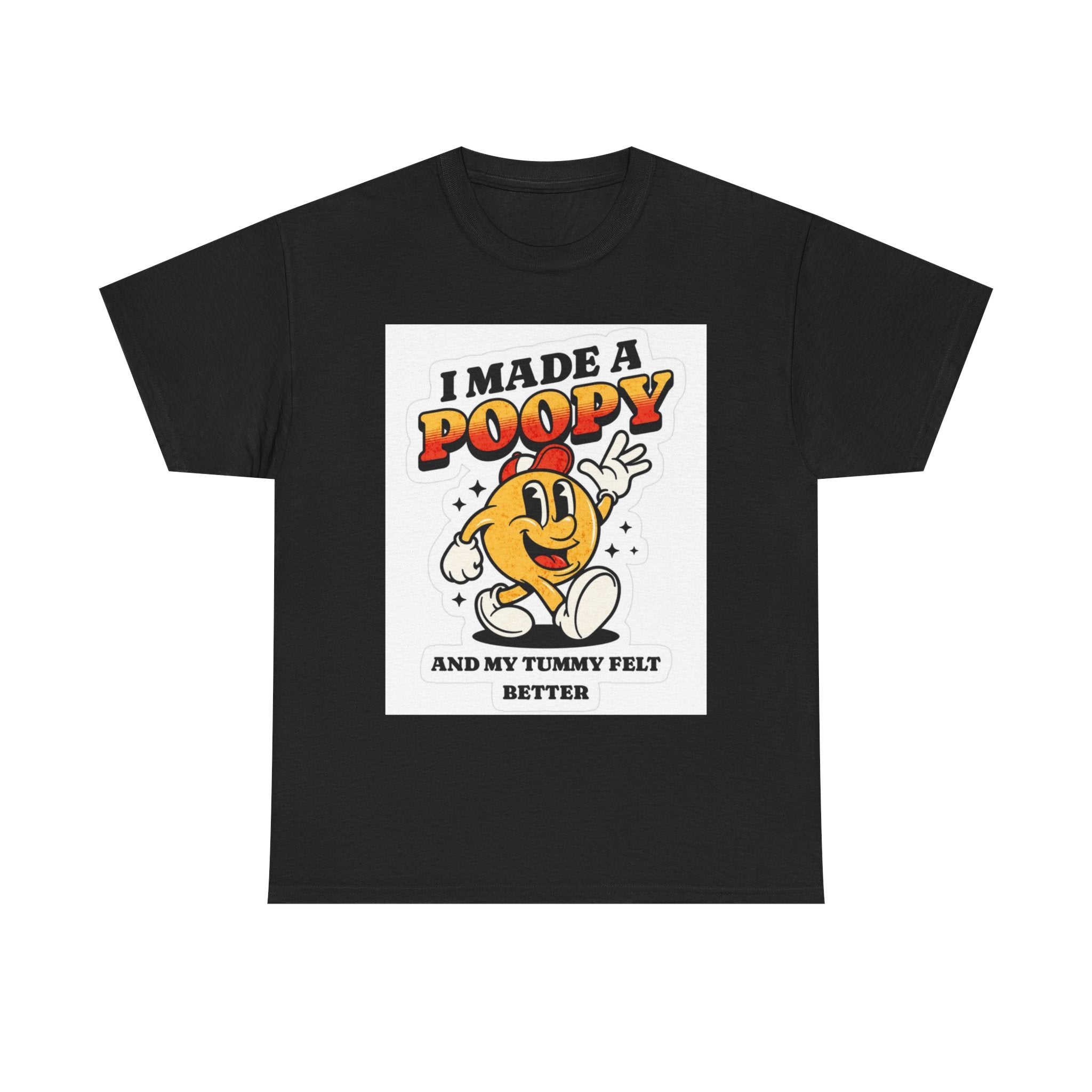 Funny Kids Unisex Cotton Tee - "I Made a Poopy" - Gift for Toddlers, Birthday, Humor, Parenting, Family Fun