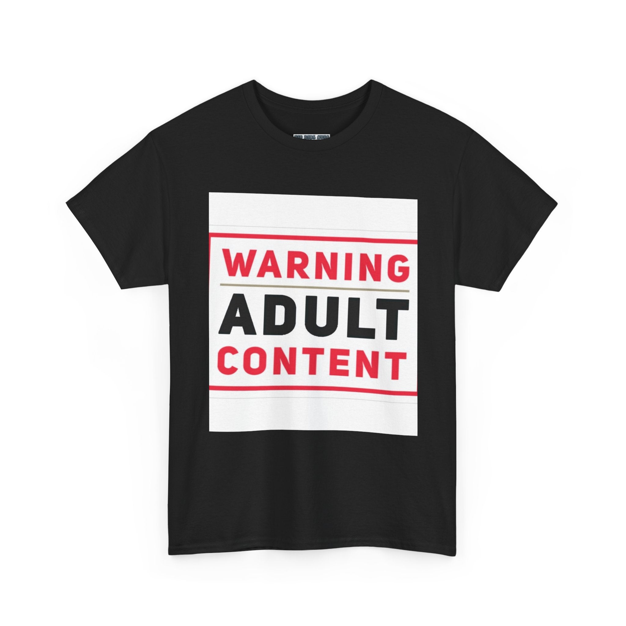Warning Adult Content Unisex Heavy Cotton Tee | Funny Graphic T-Shirt, Casual Wear, Gift for Adults, Party Shirt, Humor Apparel