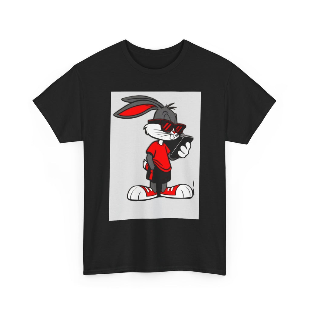 Trendy Rabbit Graphic Tee - Unisex Heavy Cotton