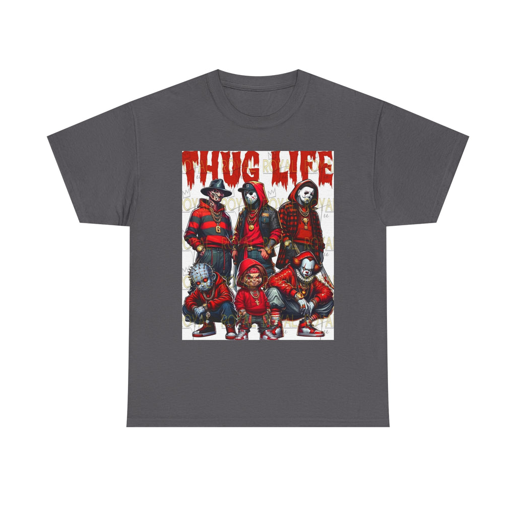 Thug Life Unisex Heavy Cotton Tee, Graphic Tee, Streetwear Style, Casual Wear, Gift for Friends, Trendy Apparel