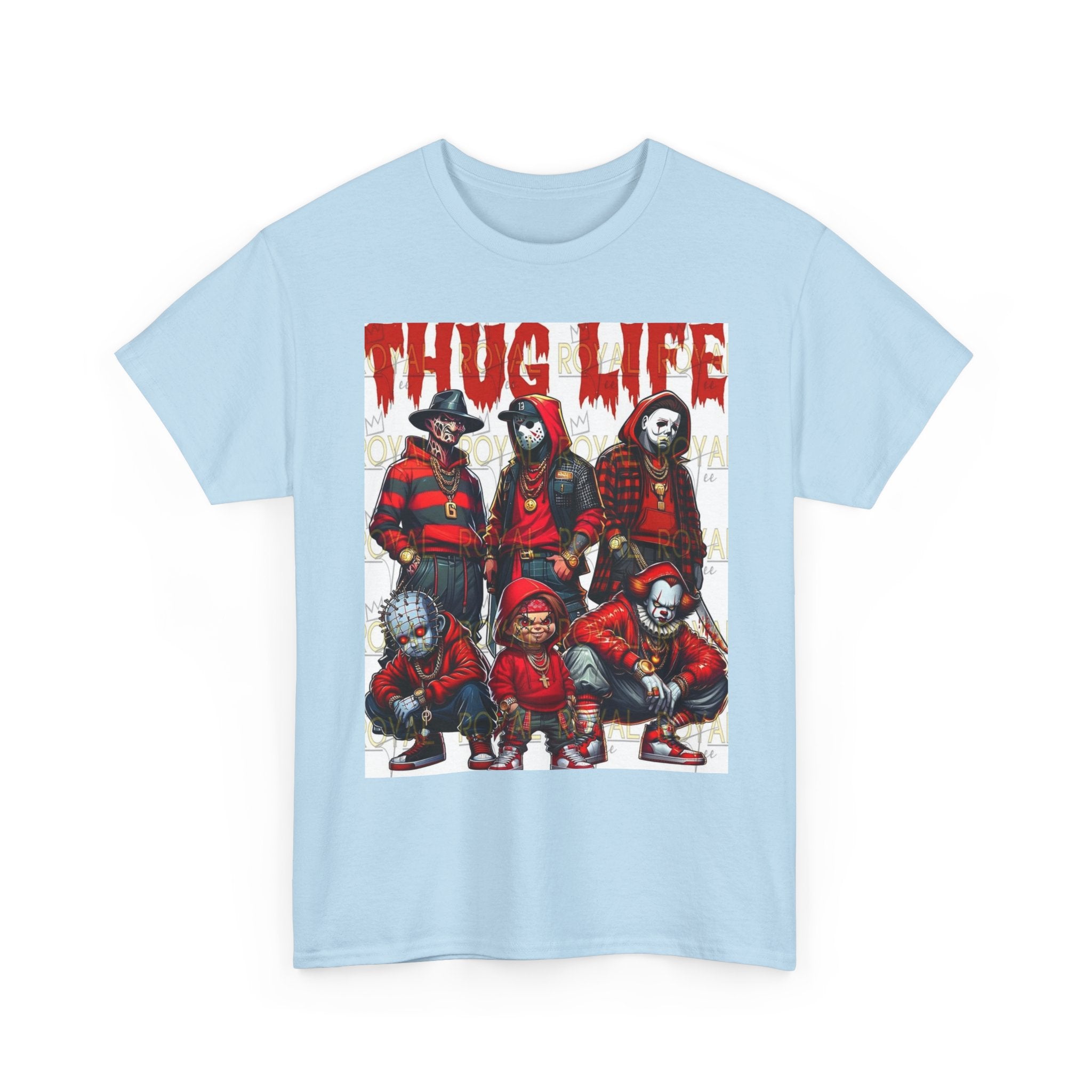 Thug Life Unisex Heavy Cotton Tee, Graphic Tee, Streetwear Style, Casual Wear, Gift for Friends, Trendy Apparel