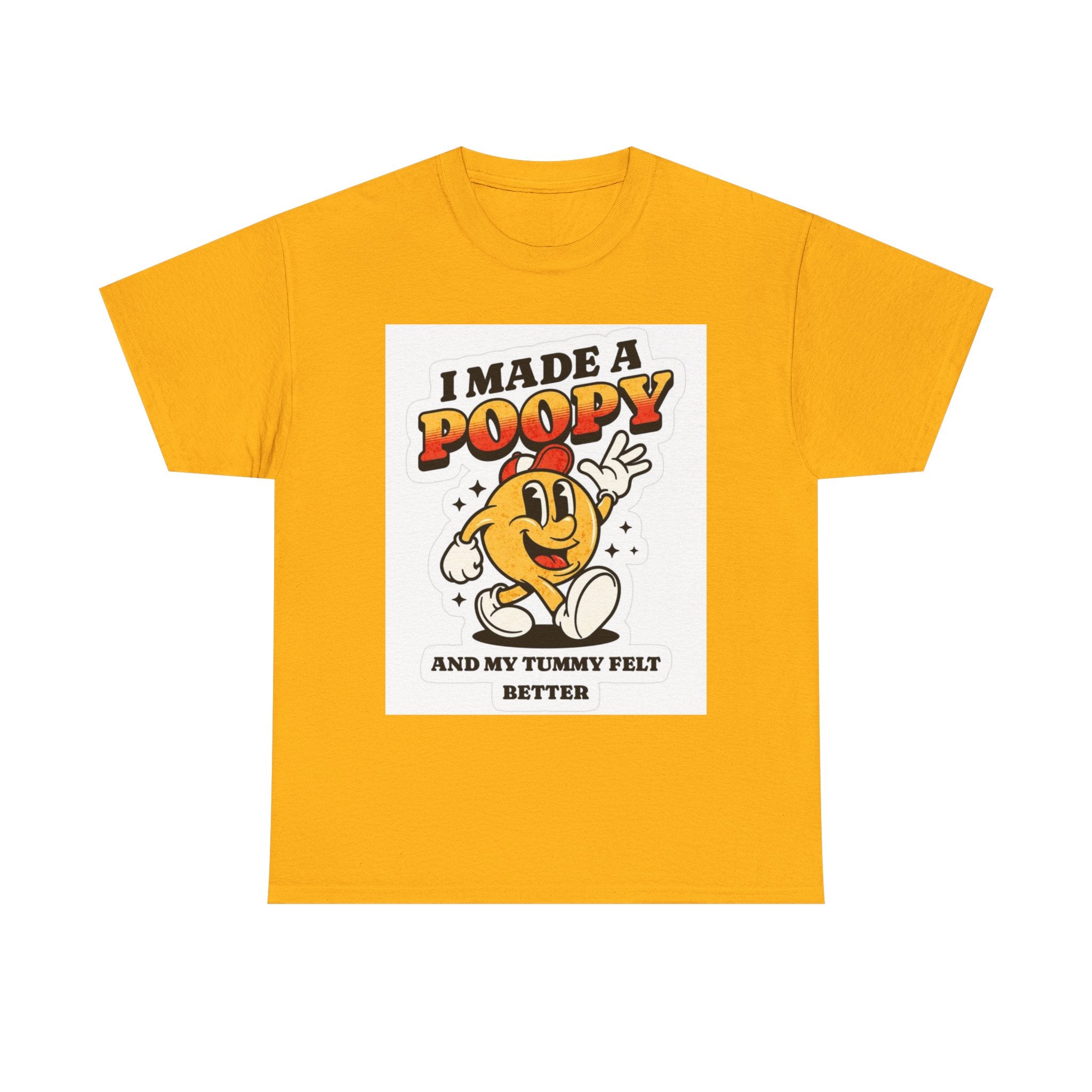 Funny Kids Unisex Cotton Tee - "I Made a Poopy" - Gift for Toddlers, Birthday, Humor, Parenting, Family Fun