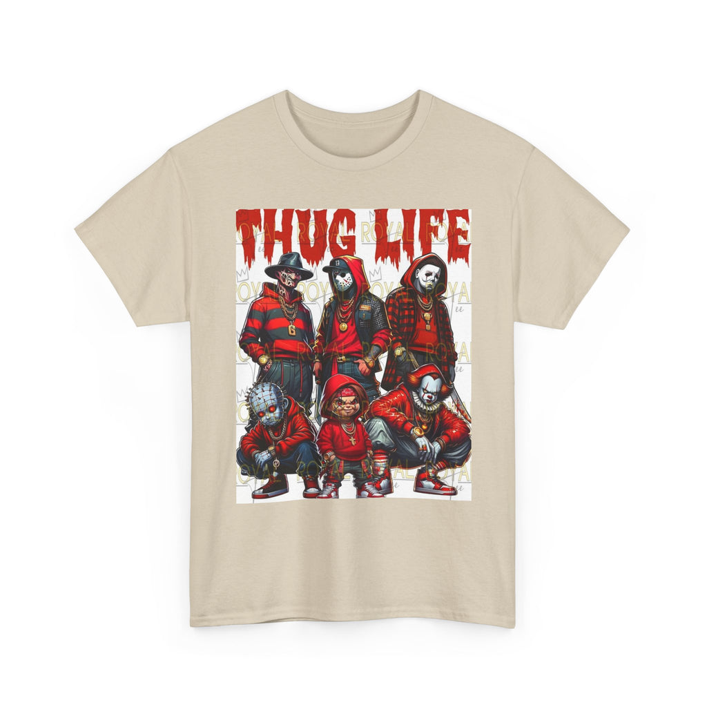 Thug Life Unisex Heavy Cotton Tee, Graphic Tee, Streetwear Style, Casual Wear, Gift for Friends, Trendy Apparel