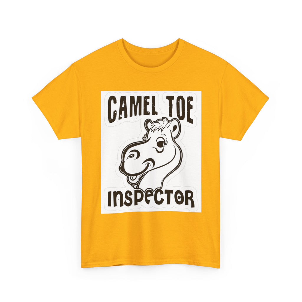 Funny Camel Toe Inspector Tee, Humorous T-Shirt for Parties, Gifts for Friends, Casual Wear, Novelty Gift Idea