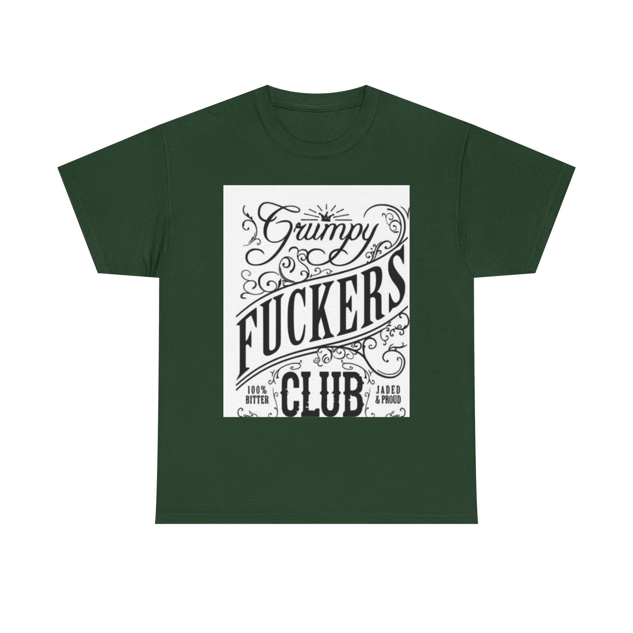 Grumpy F***ers Club Tee, Funny Unisex Shirt, Casual Humor Tee, Gifts for Grumpy Friends, Birthday or Holiday Apparel