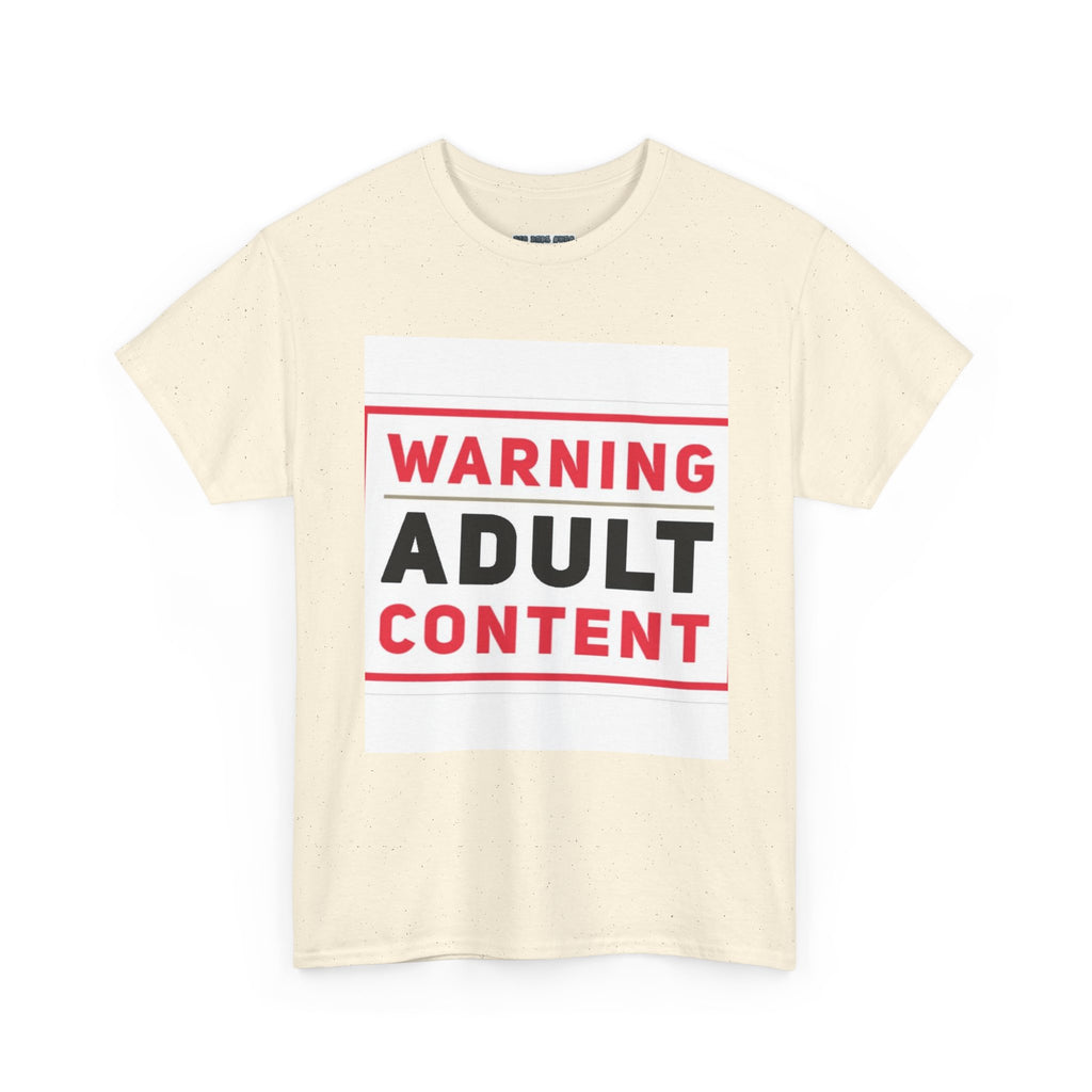 Warning Adult Content Unisex Heavy Cotton Tee | Funny Graphic T-Shirt, Casual Wear, Gift for Adults, Party Shirt, Humor Apparel