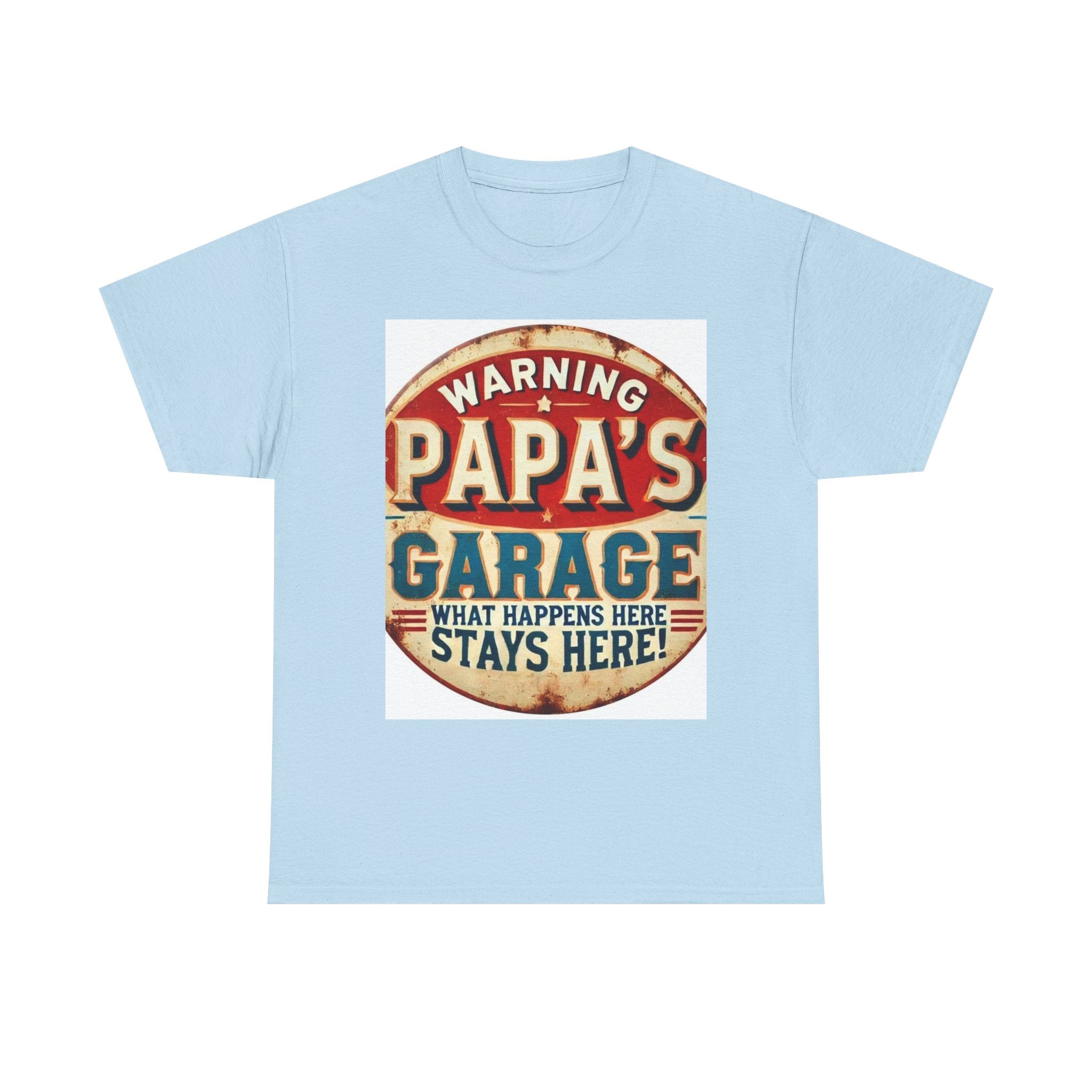 Humorous Papa's Garage Tee, Gift for Dad, Father's Day T-Shirt, Vintage Style Unisex Shirt, Garage Decor T-Shirt, Casual Wear