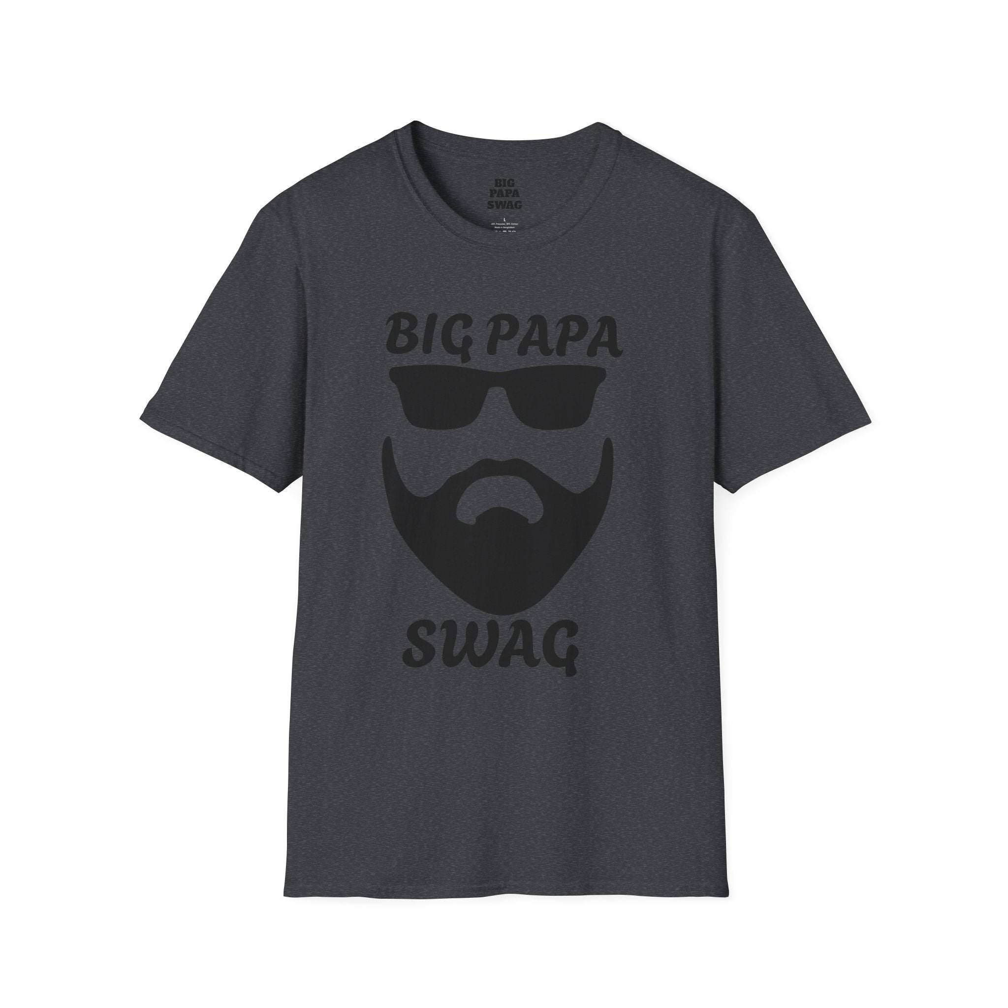 T-Shirt BIG PAPA SWAG - Unisex Softstyle Tee for Fathers Day and Family Celebrations