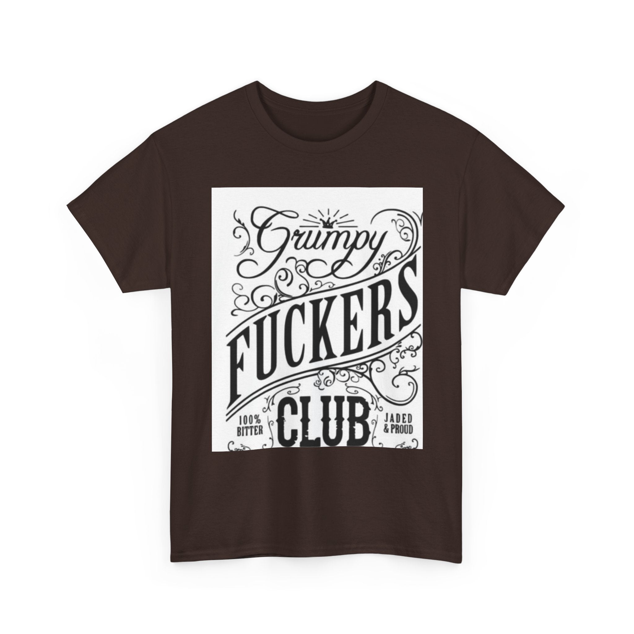 Grumpy F***ers Club Tee, Funny Unisex Shirt, Casual Humor Tee, Gifts for Grumpy Friends, Birthday or Holiday Apparel
