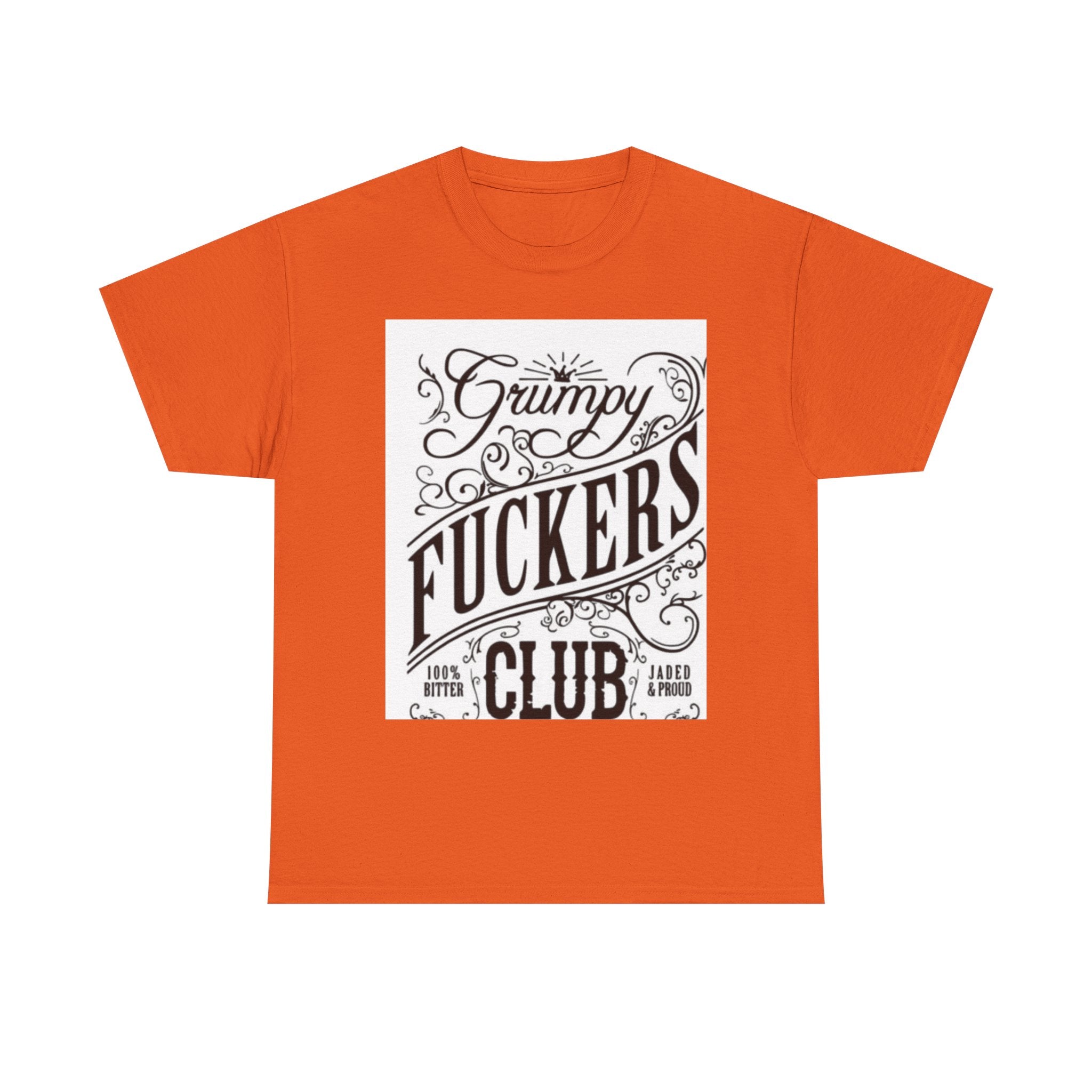 Grumpy F***ers Club Tee, Funny Unisex Shirt, Casual Humor Tee, Gifts for Grumpy Friends, Birthday or Holiday Apparel