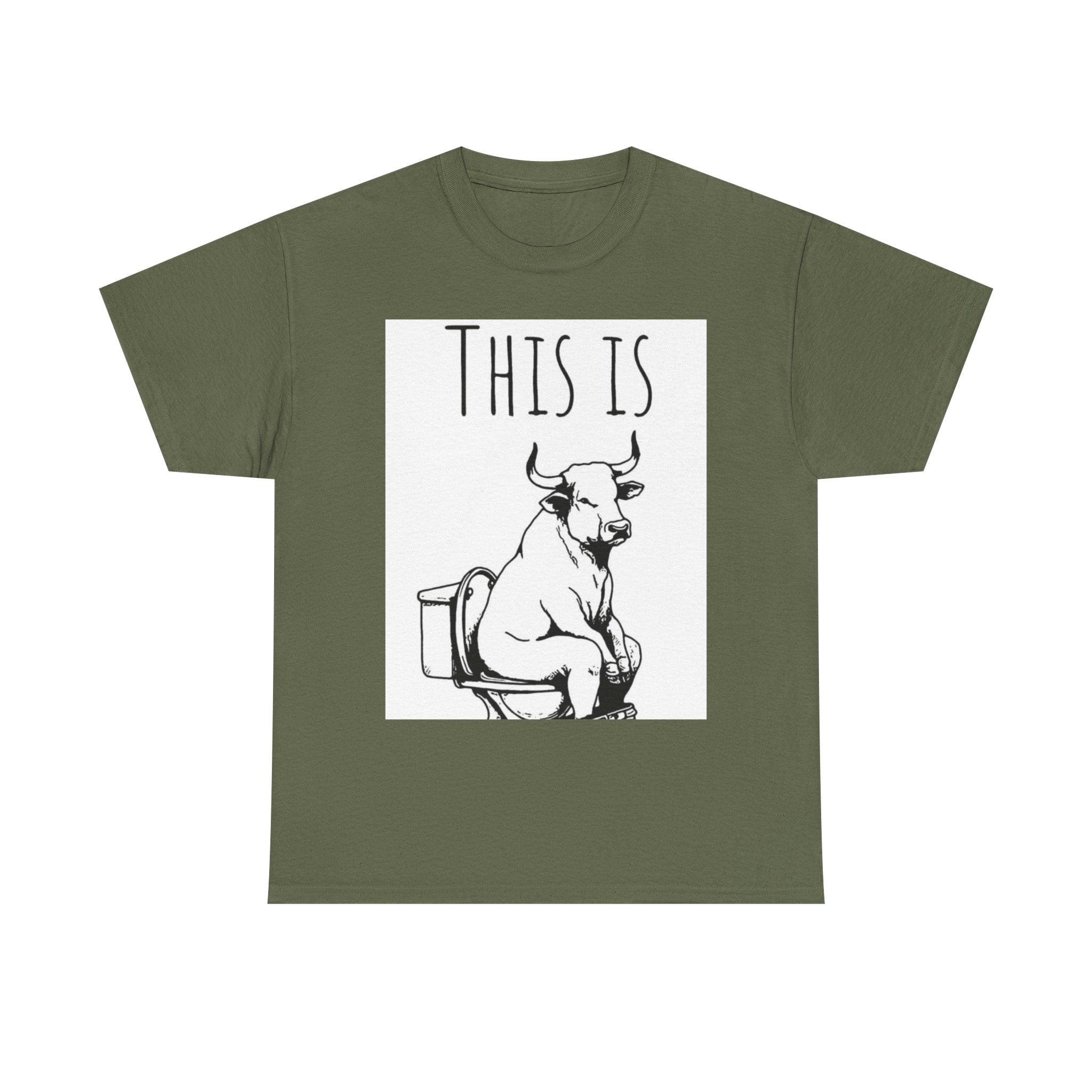 Funny Cow Humor Tee, Unisex Cotton Shirt, Gift for Animal Lovers, Farm Humor Apparel, Casual Tee for All Occasions